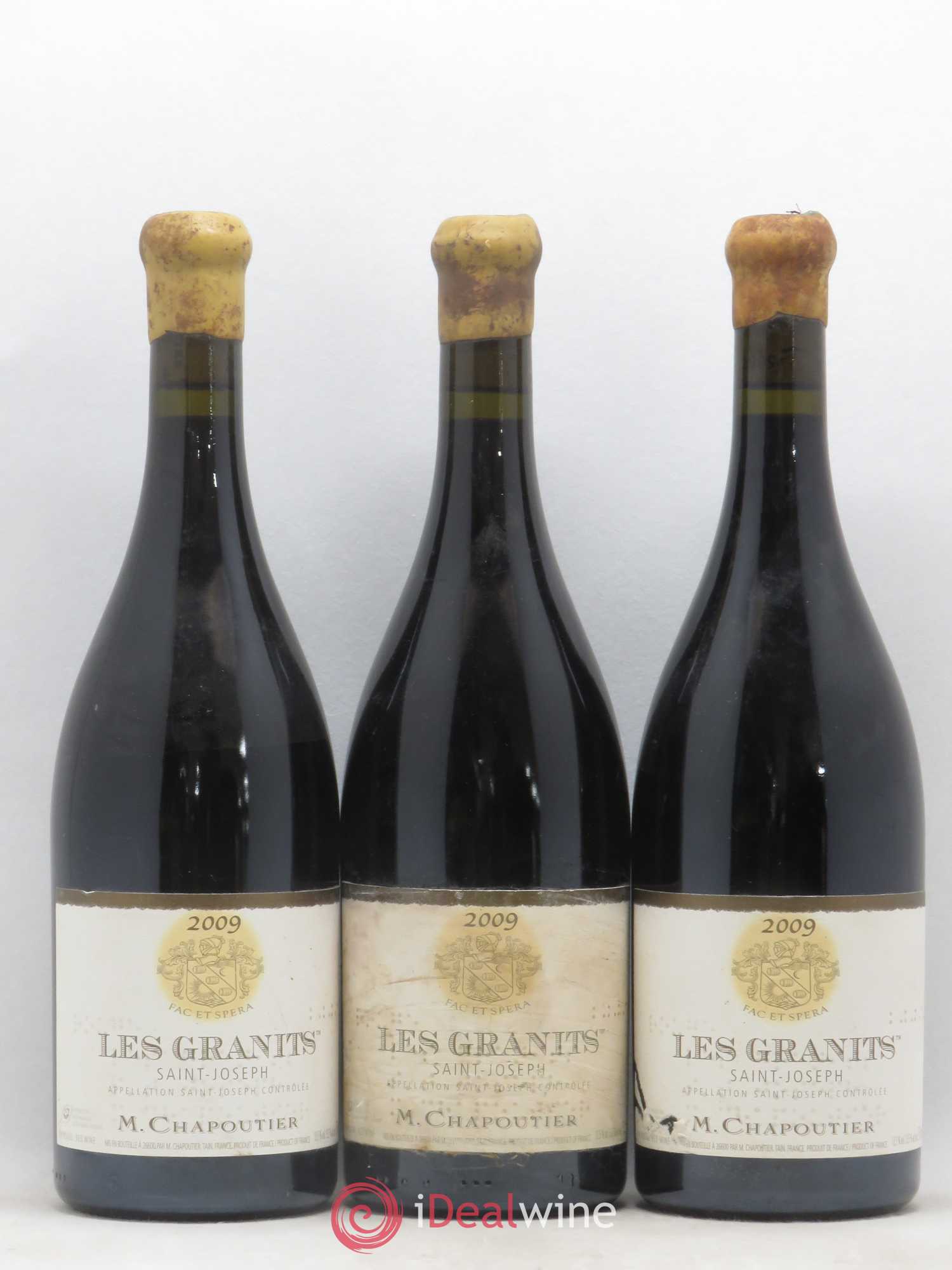 Saint-Joseph Les Granits Chapoutier 2009 - Lot de 3 bouteilles - 0