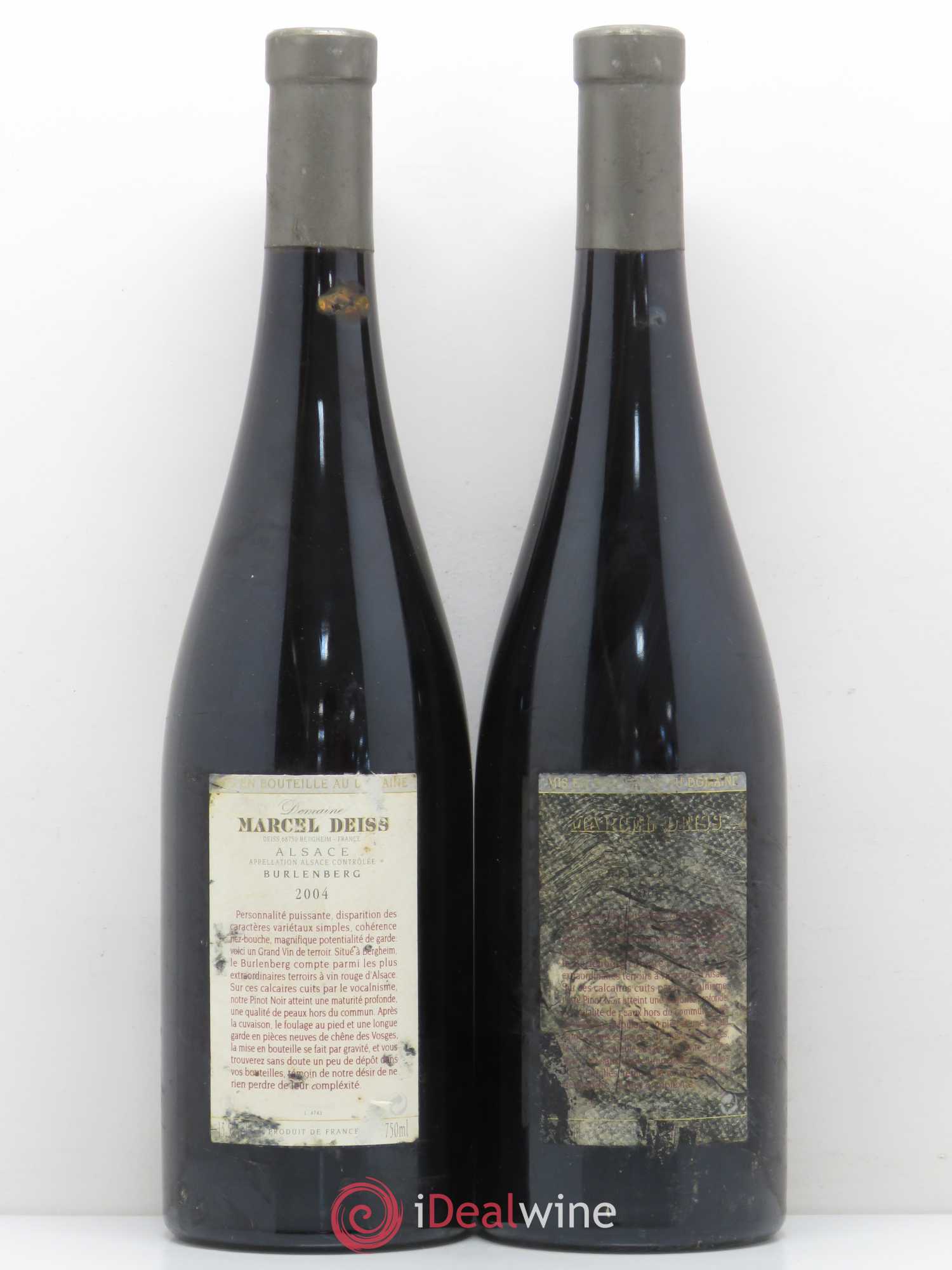 Alsace Marcel Deiss (Domaine) Burlenberg 2004 - Lot de 2 bouteilles - 1