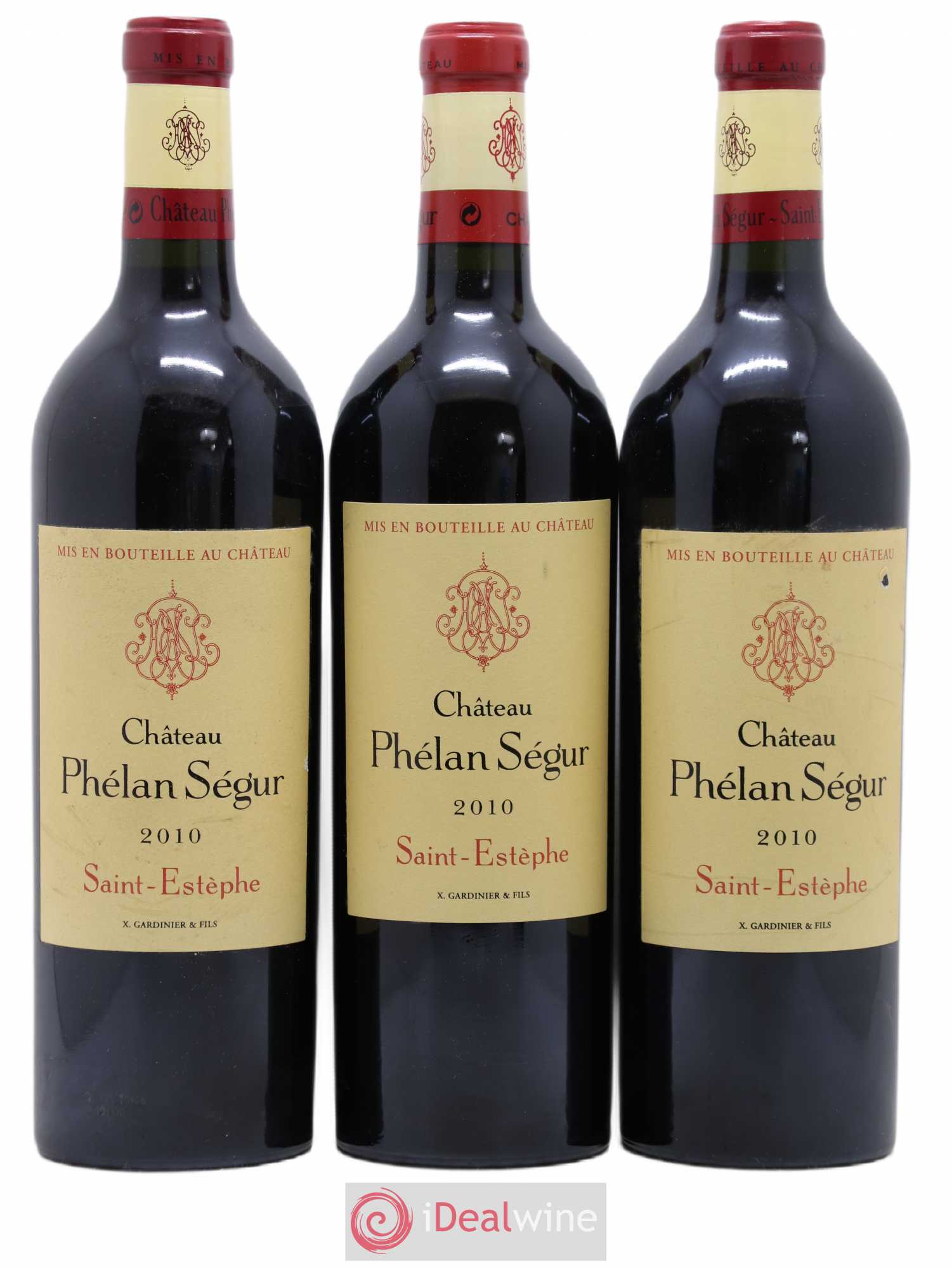 Château Phélan Ségur 2010 - Lot de 3 bouteilles - 0