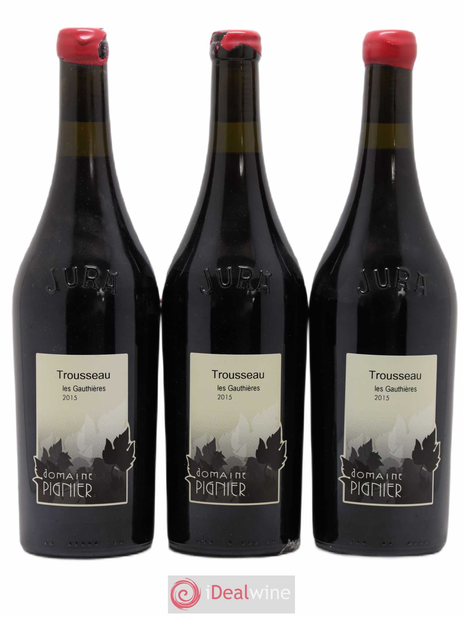 Côtes du Jura Trousseau Les Gauthières Domaine Pignier 2015 - Lot de 3 bouteilles - 0