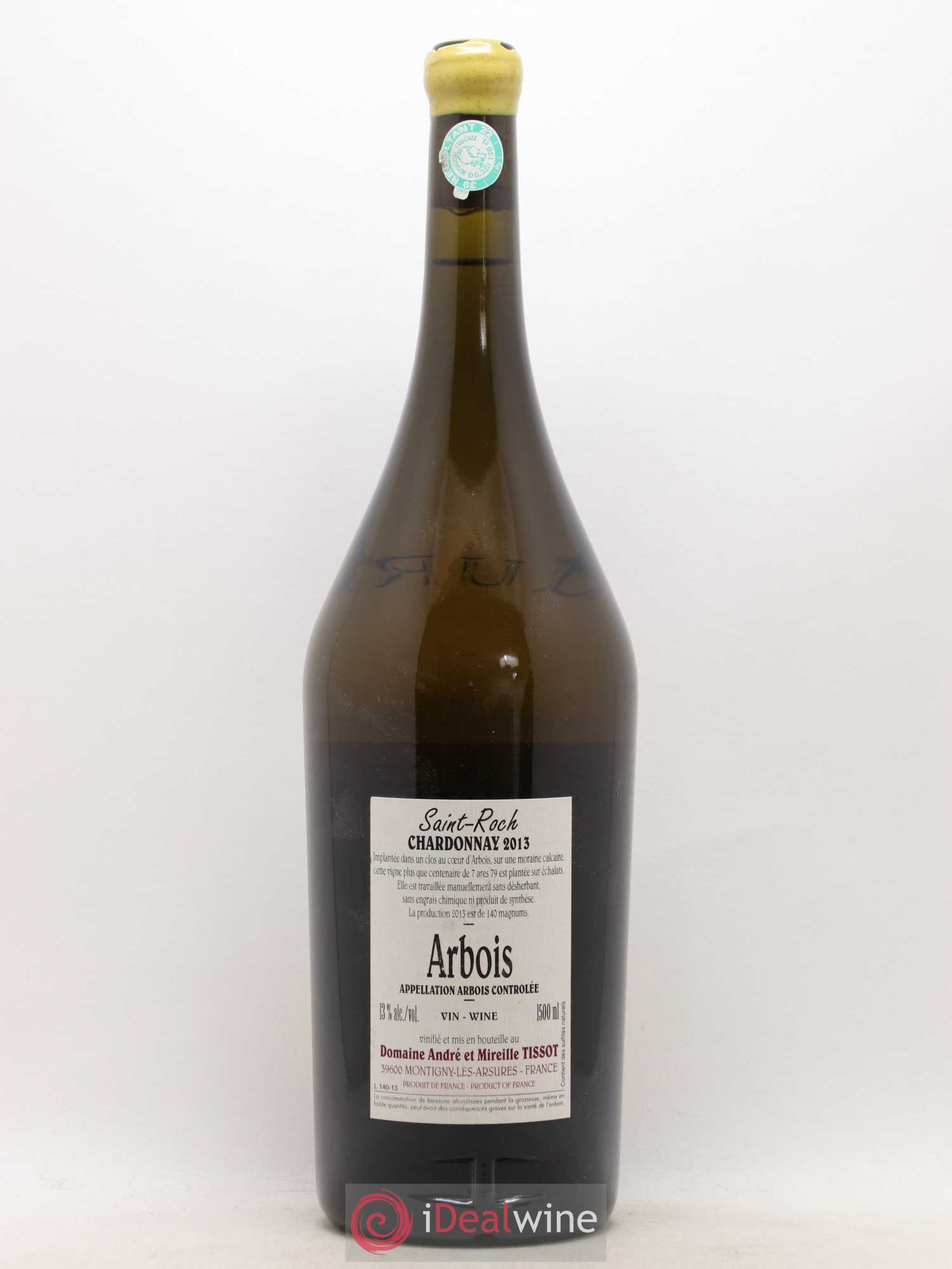 Arbois Chardonnay St Roch Tissot 2013 - Posten von 1 Magnum - 1