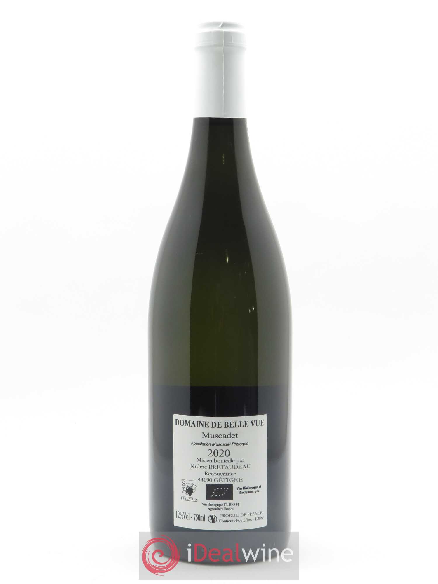 Muscadet-Sèvre-et-Maine Jérôme Bretaudeau - Domaine de Bellevue 2020 - Lot de 1 bouteille - 1