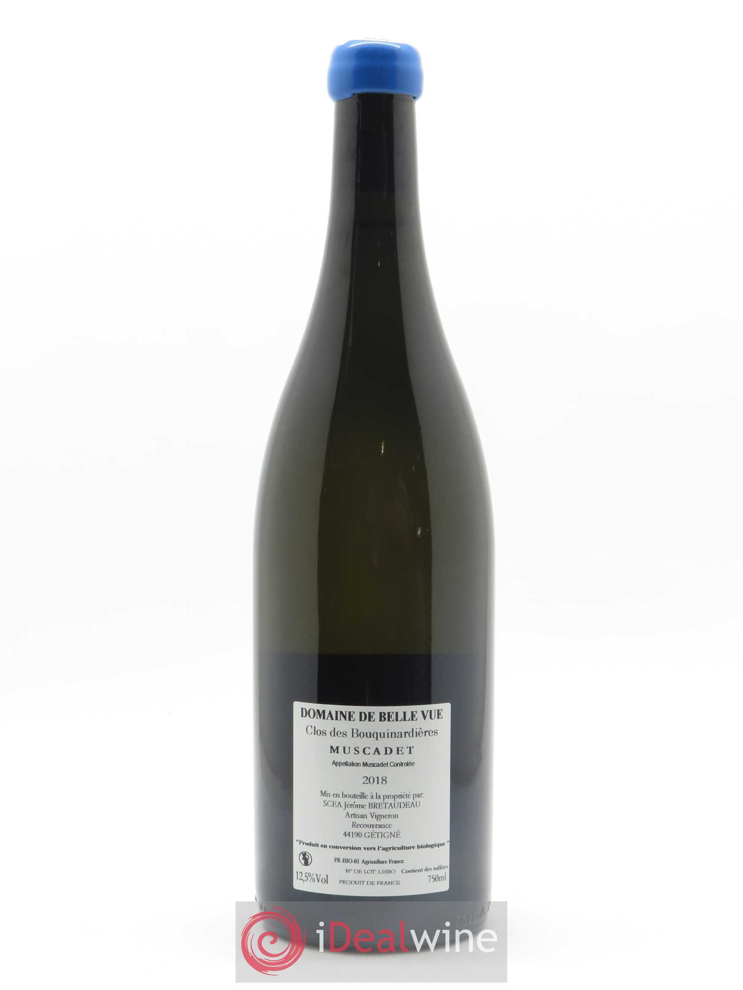 Muscadet-Sèvre-et-Maine Gabbro Clos des Bouquinardières Jérôme Bretaudeau - Domaine de Bellevue 2018 - Lot de 1 bouteille - 1