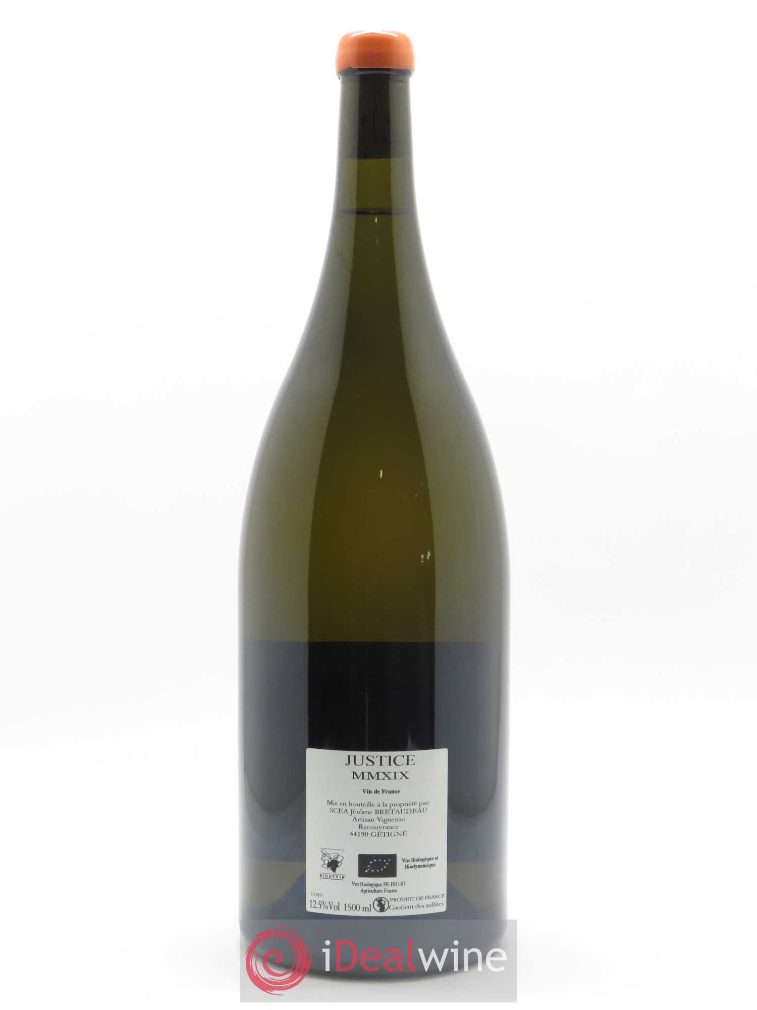 Vin de France La Justice Jérôme Bretaudeau - Domaine de Bellevue 2019 - Lot de 1 magnum - 1