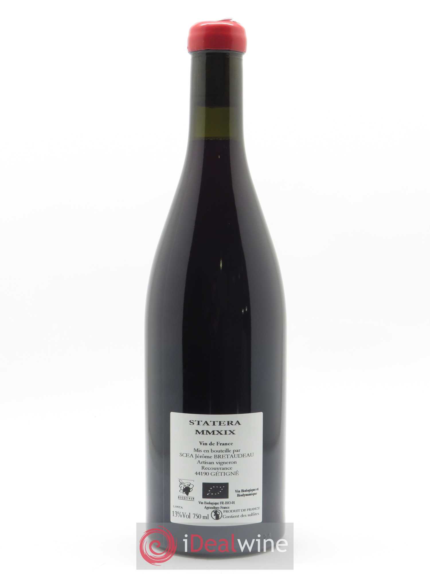 Vin de France Statera Jérôme Bretaudeau - Domaine de Bellevue 2019 - Lot de 1 bouteille - 1