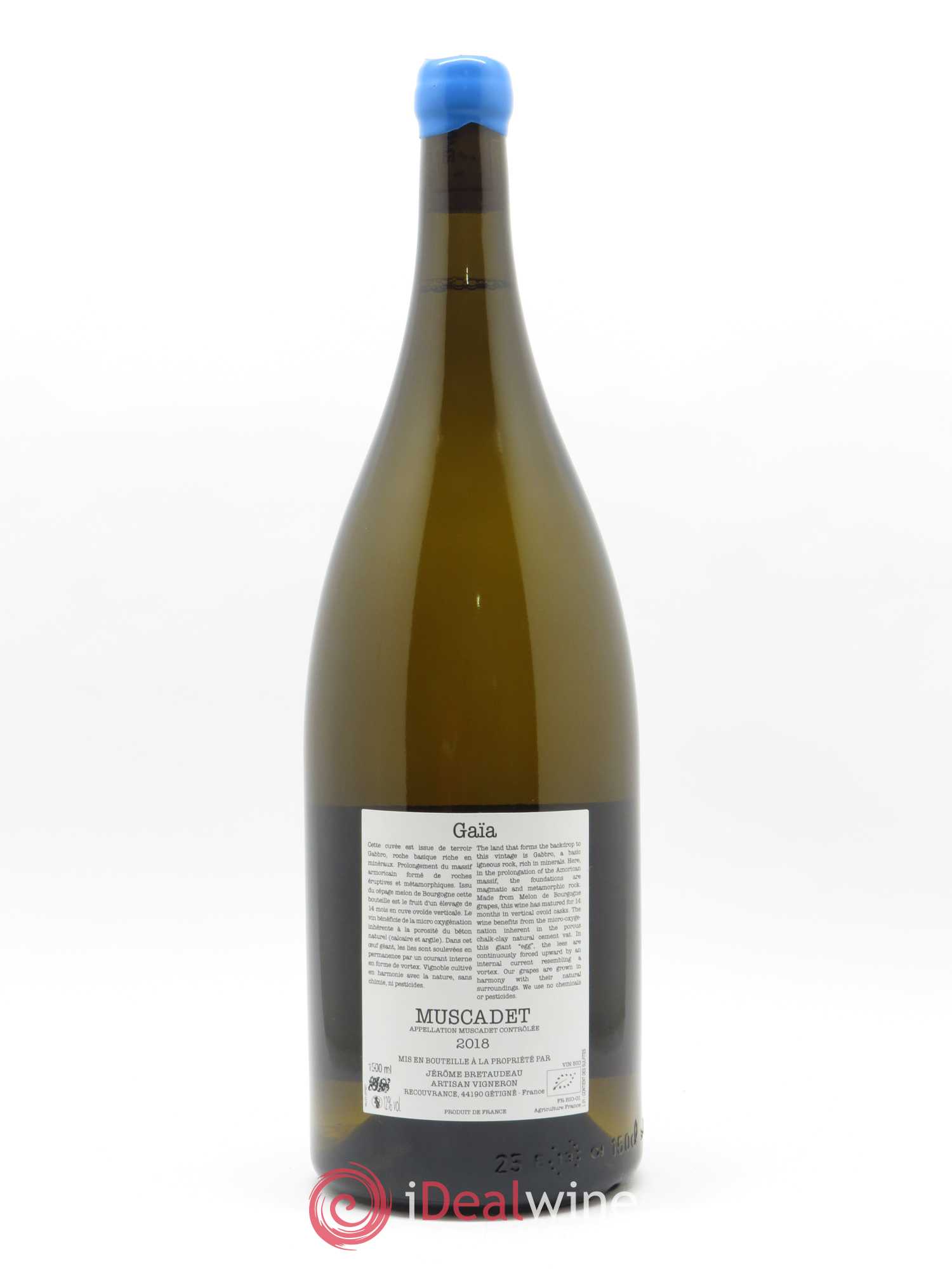 Muscadet-Sèvre-et-Maine Gaia Jérôme Bretaudeau - Domaine de Bellevue 2018 - Lot de 1 magnum - 1