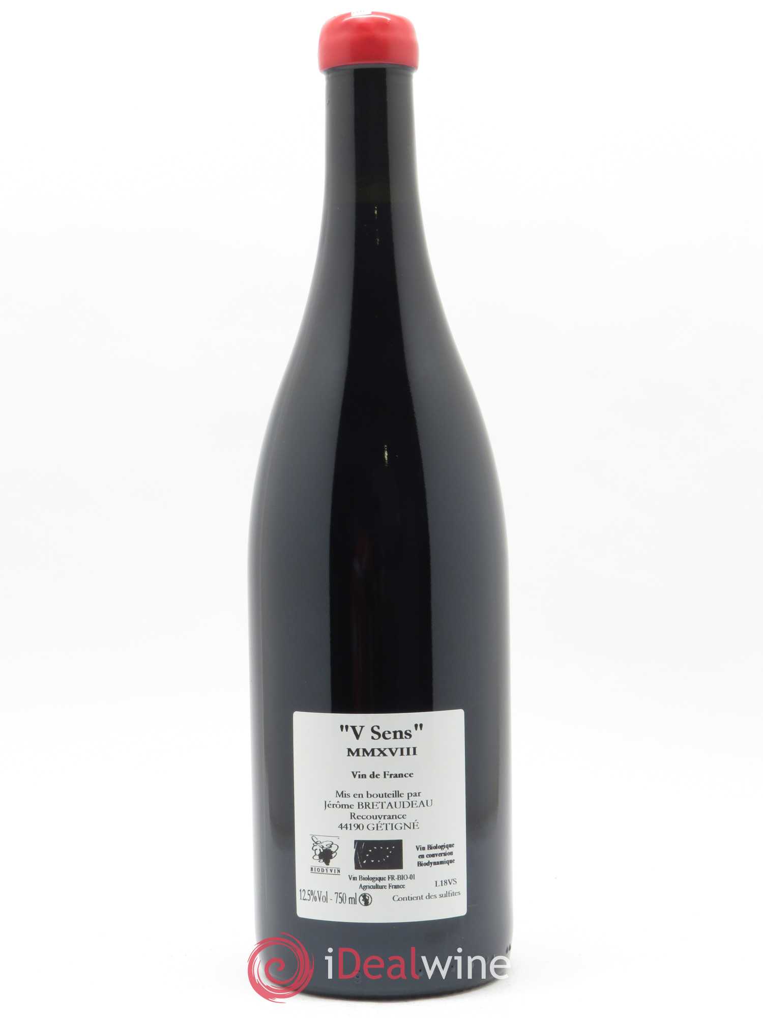 Vin de France V Sens Jérôme Bretaudeau - Domaine de Bellevue 2018 - Lot de 1 bouteille - 1