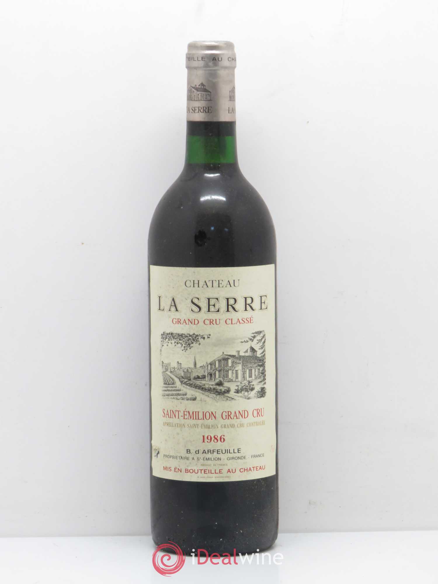 Château la Serre Grand Cru Classé 1986 - Lot de 1 bouteille - 0
