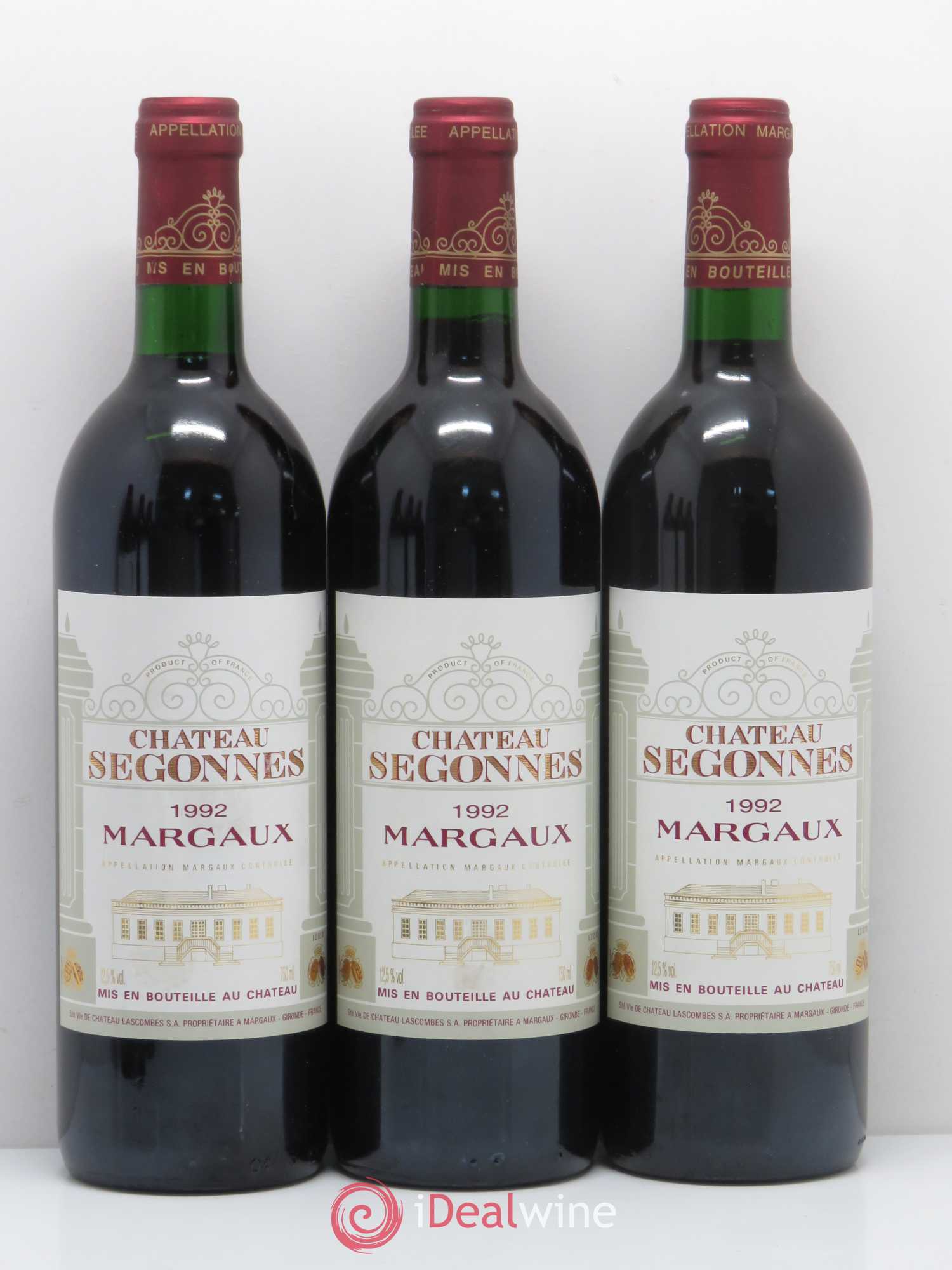 Château Segonnes 1992 - Lot de 6 bouteilles - 1