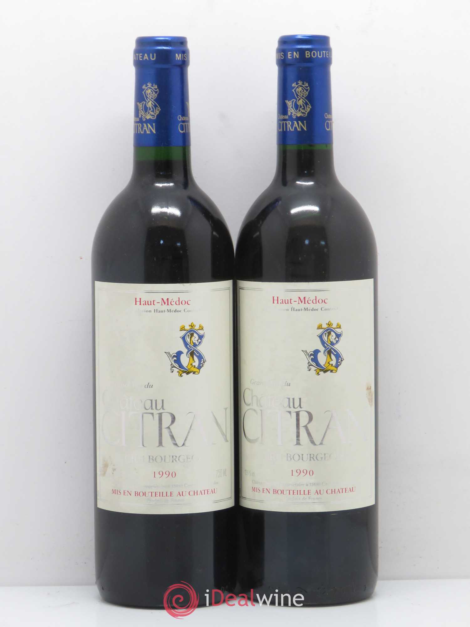 Château Citran Cru Bourgeois 1990 - Lot de 2 bouteilles - 0