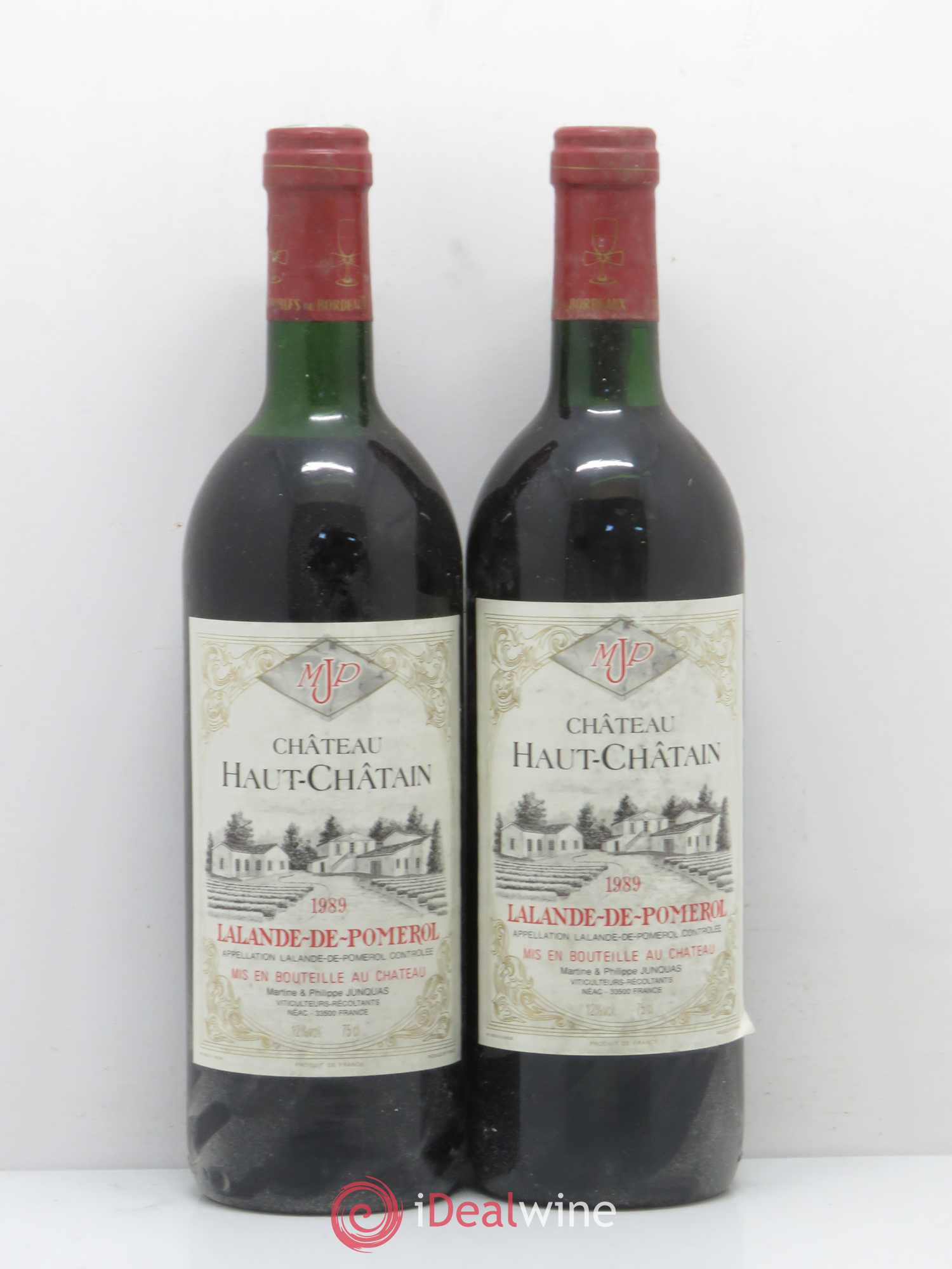 Bordeaux Haut Châtain (sans prix de réserve) 1989 - Posten von 2 Flaschen - 0