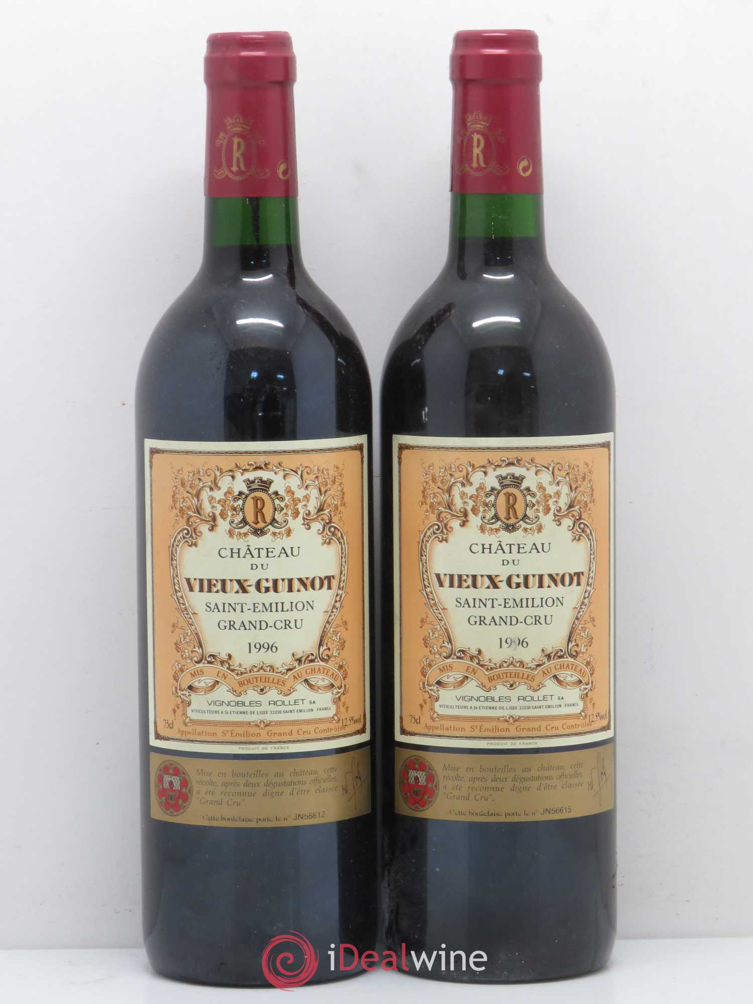 Château Vieux Guinot 1996 - Lot de 2 bouteilles - 0