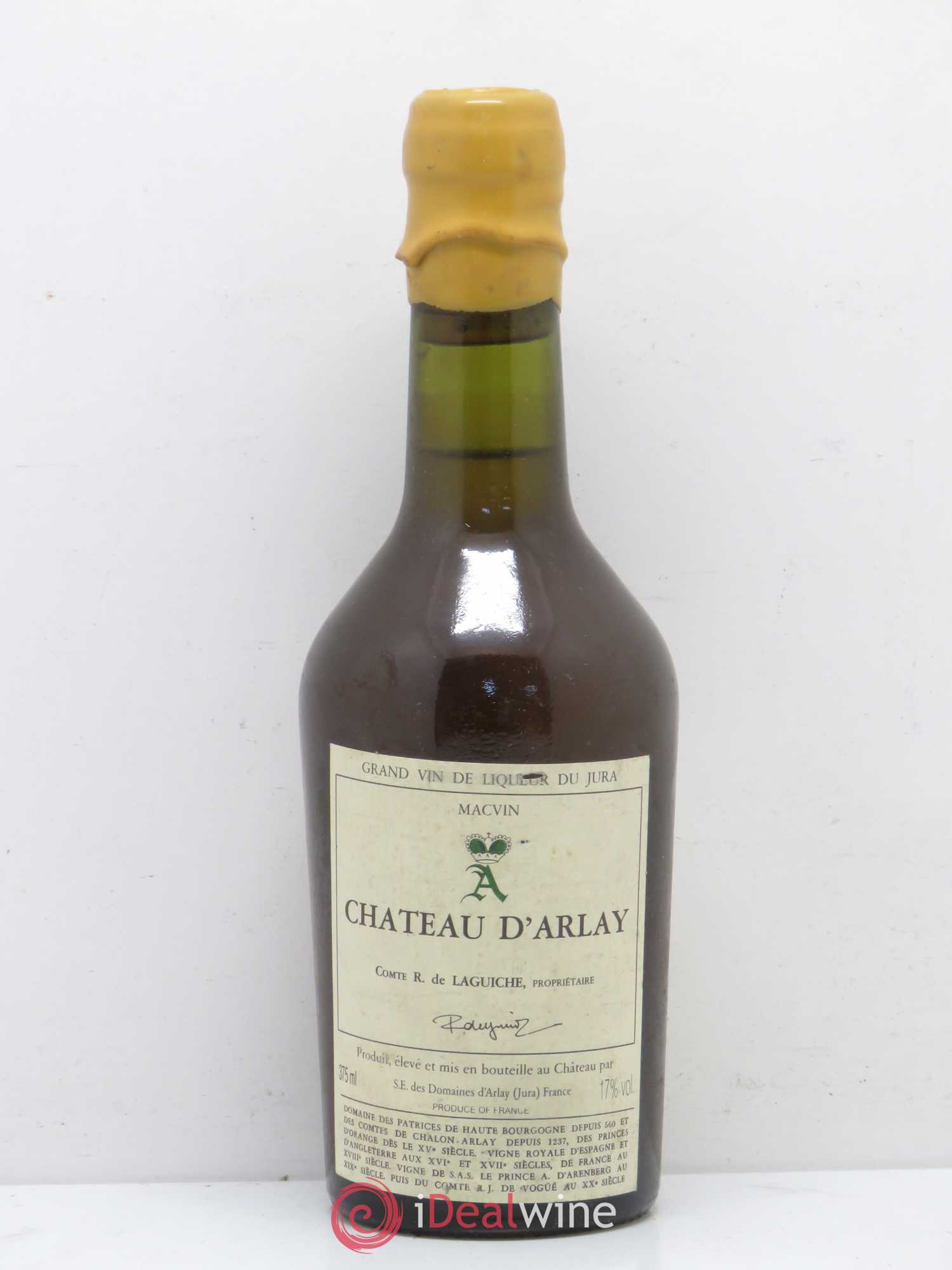 Côtes du Jura Macvin Château d'Arlay - Posten von 1 Demi-Flasche - 0