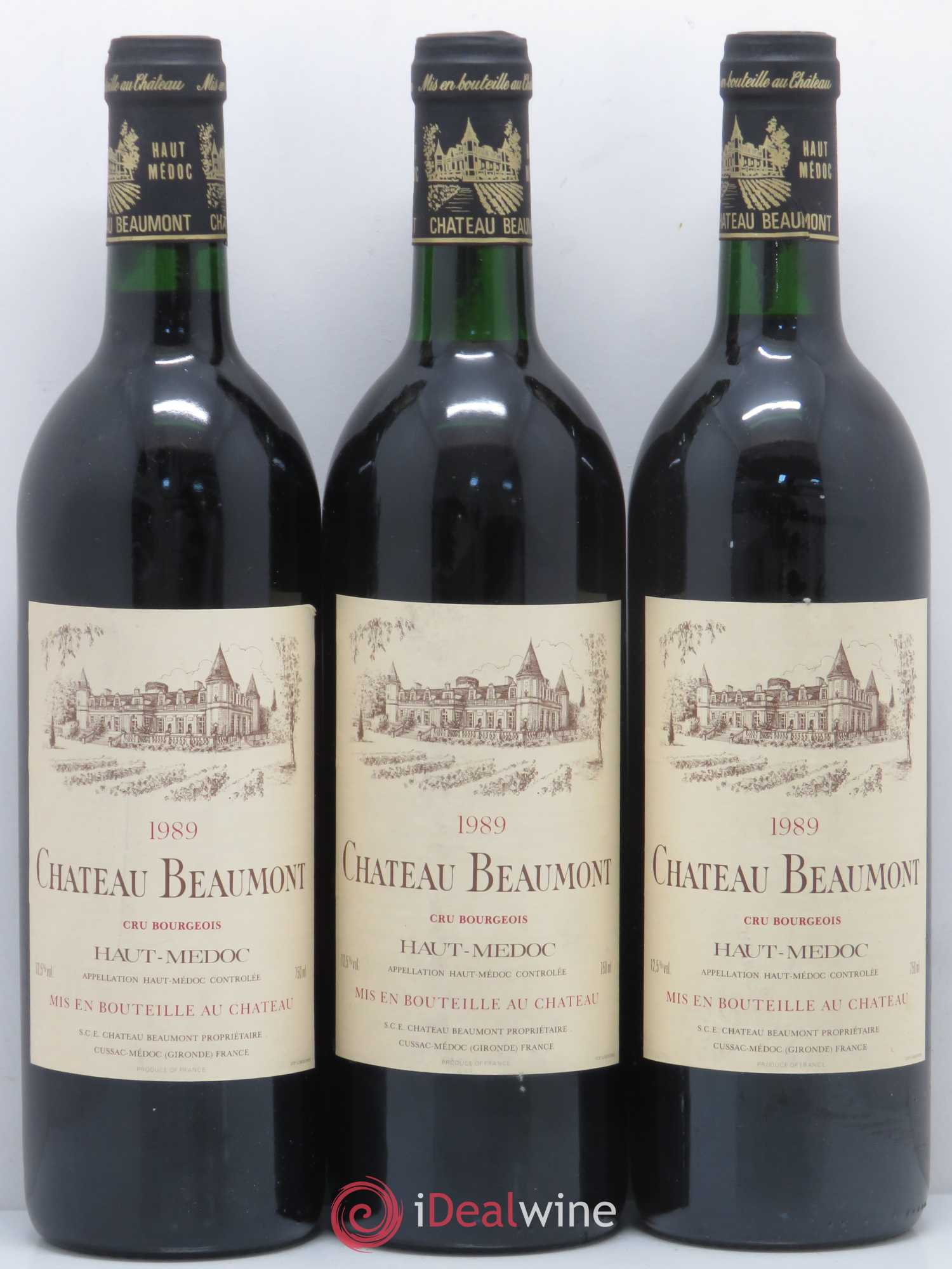 Château Beaumont Cru Bourgeois 1989 - Lot de 6 bouteilles - 2