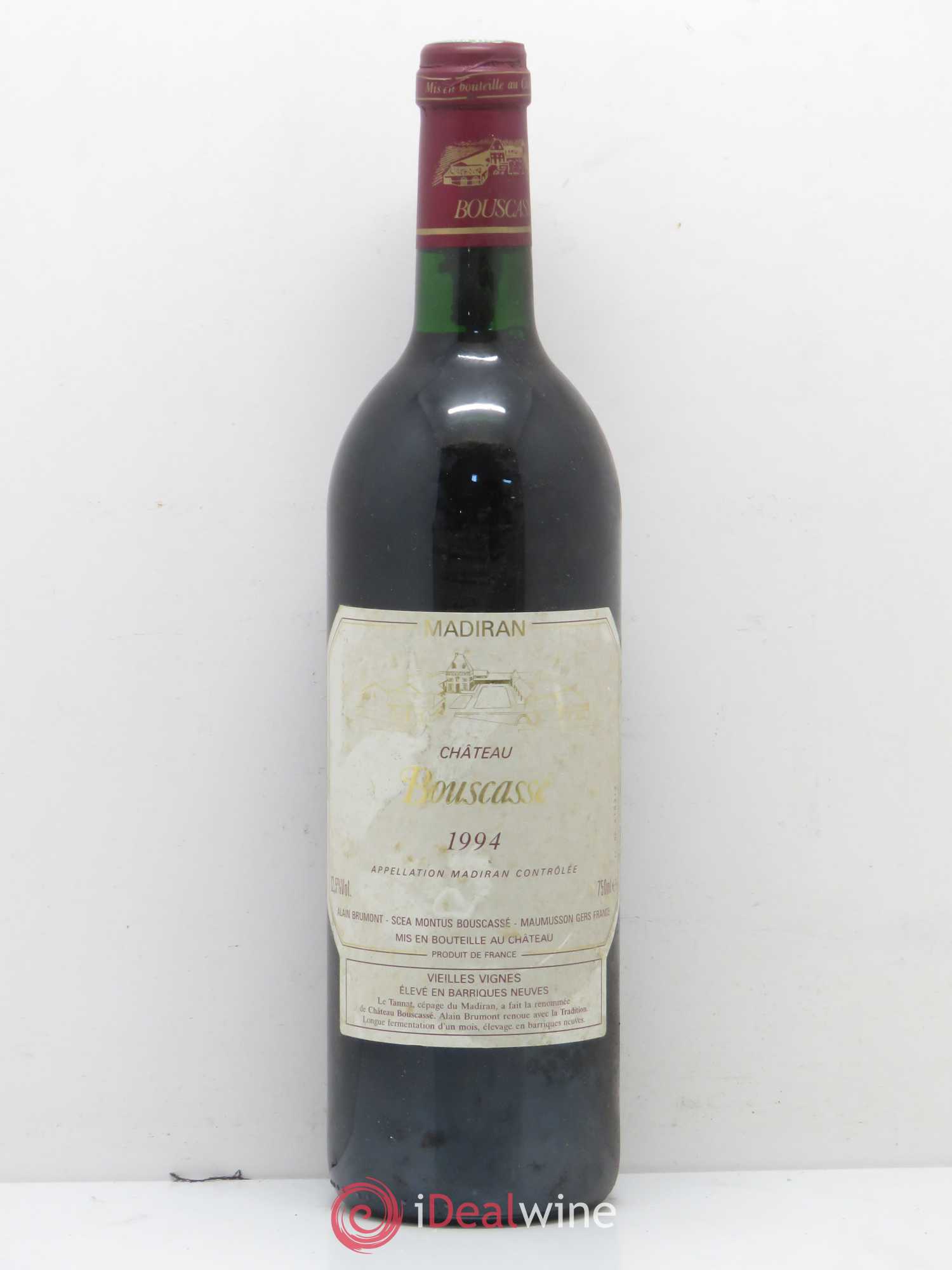 Madiran Château Bouscassé Alain Brumont 1994 - Lot de 1 bouteille - 0