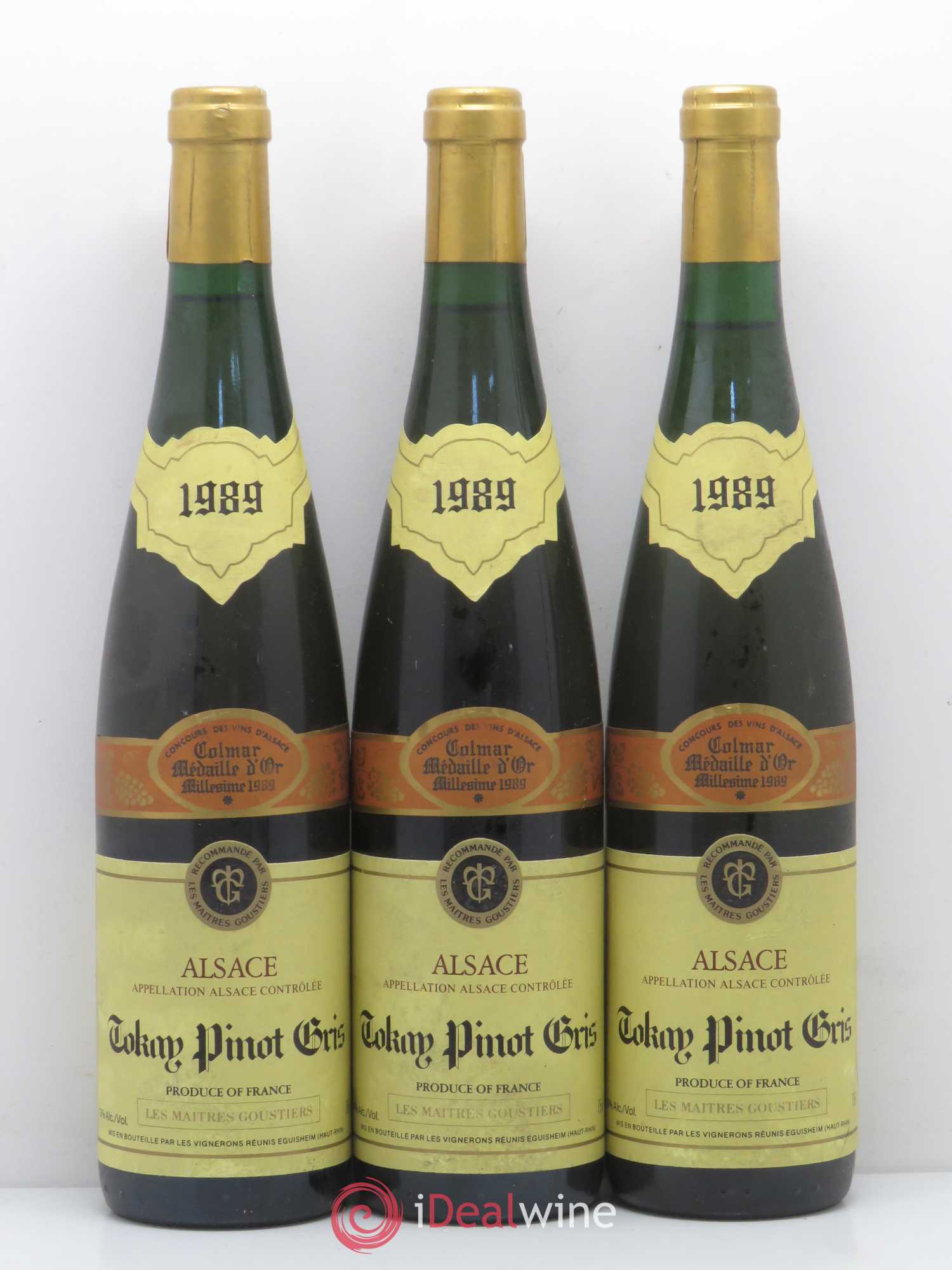 Pinot Gris Les Maitres Goustiers (sans prix de réserve) 1989 - Posten von 3 Flaschen - 0