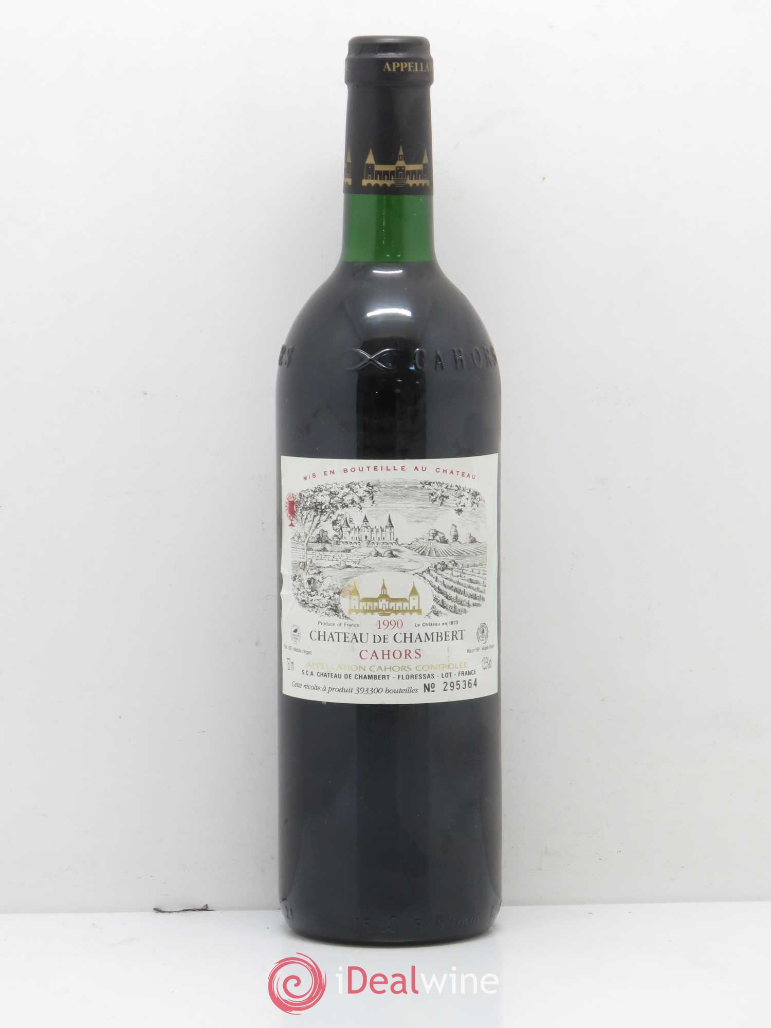 Cahors Château de Chambert 1990 - Lot de 1 bouteille - 0