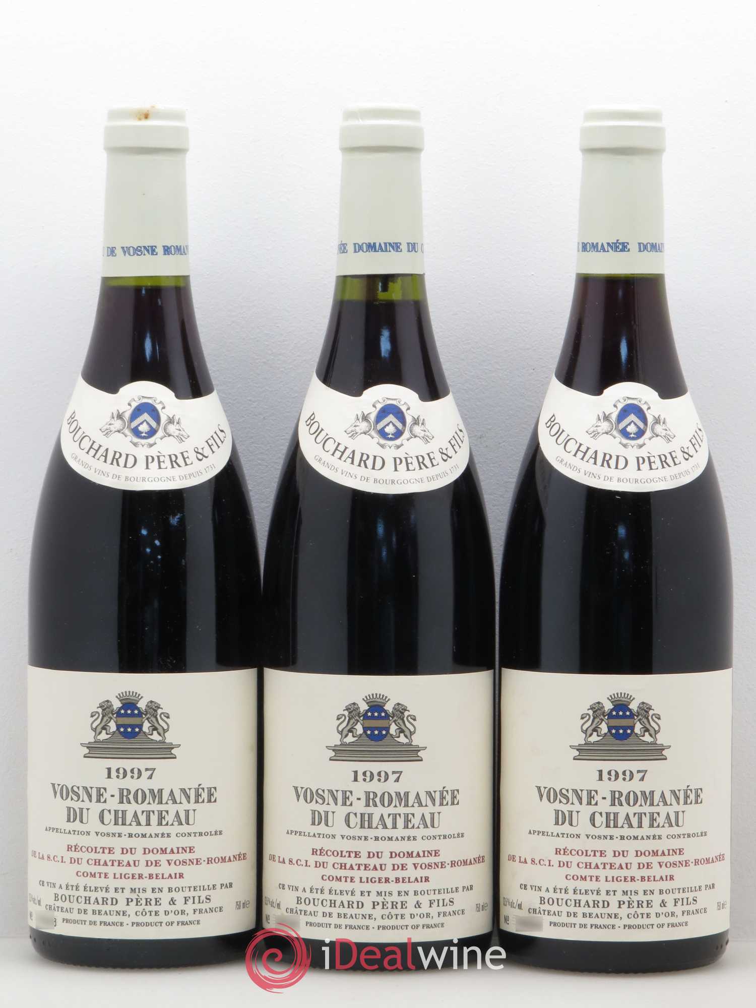 Vosne-Romanée du Château Bouchard Père et fils Comte Liger-Belair 1997 - Posten von 3 Flaschen - 0