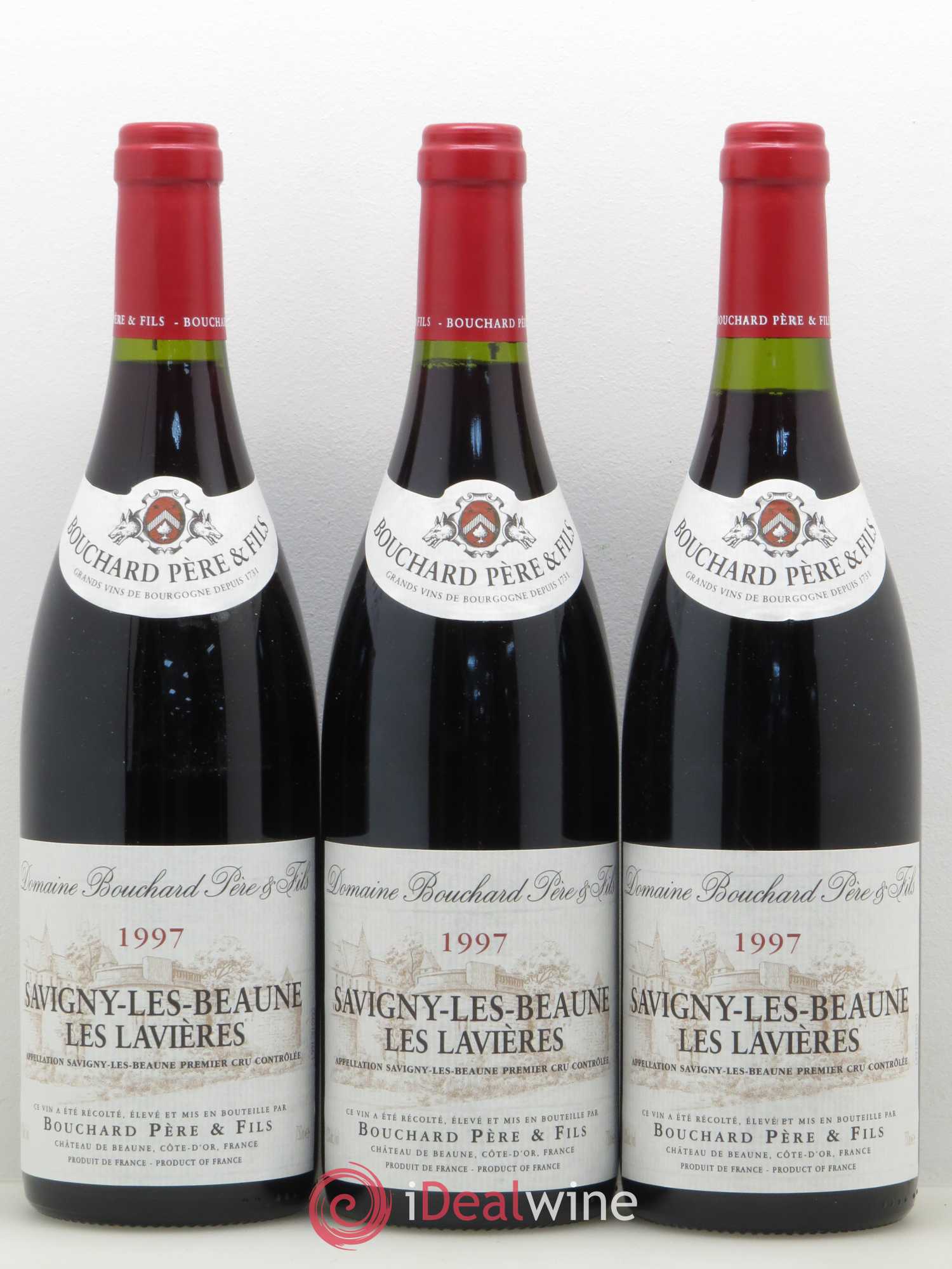 Savigny-lès-Beaune 1er Cru Les Lavières Bouchard Père & Fils 1997 - Lot de 3 bouteilles - 0