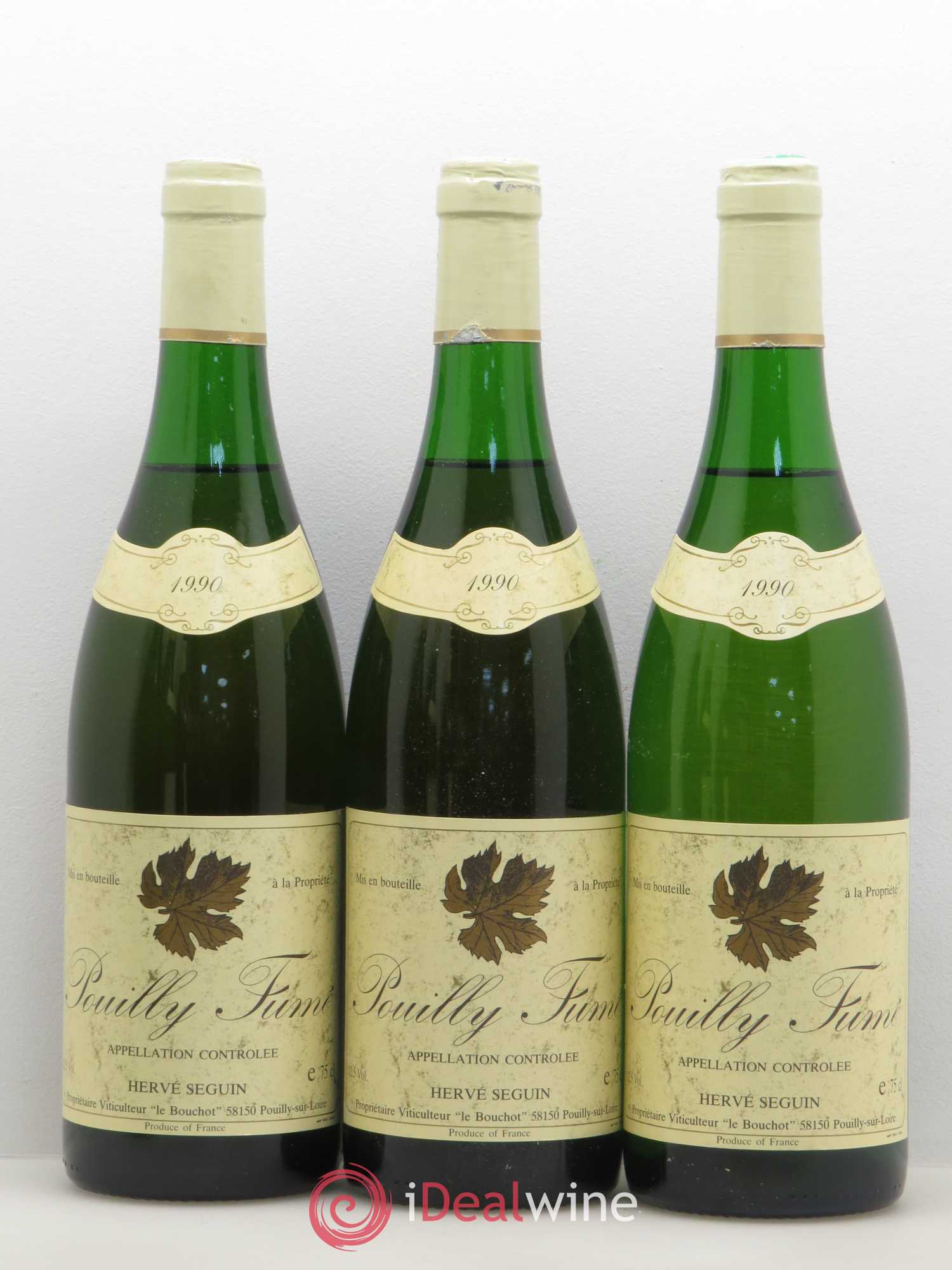 Pouilly-Fumé Hervé Seguin 1990 - Posten von 6 Flaschen - 1