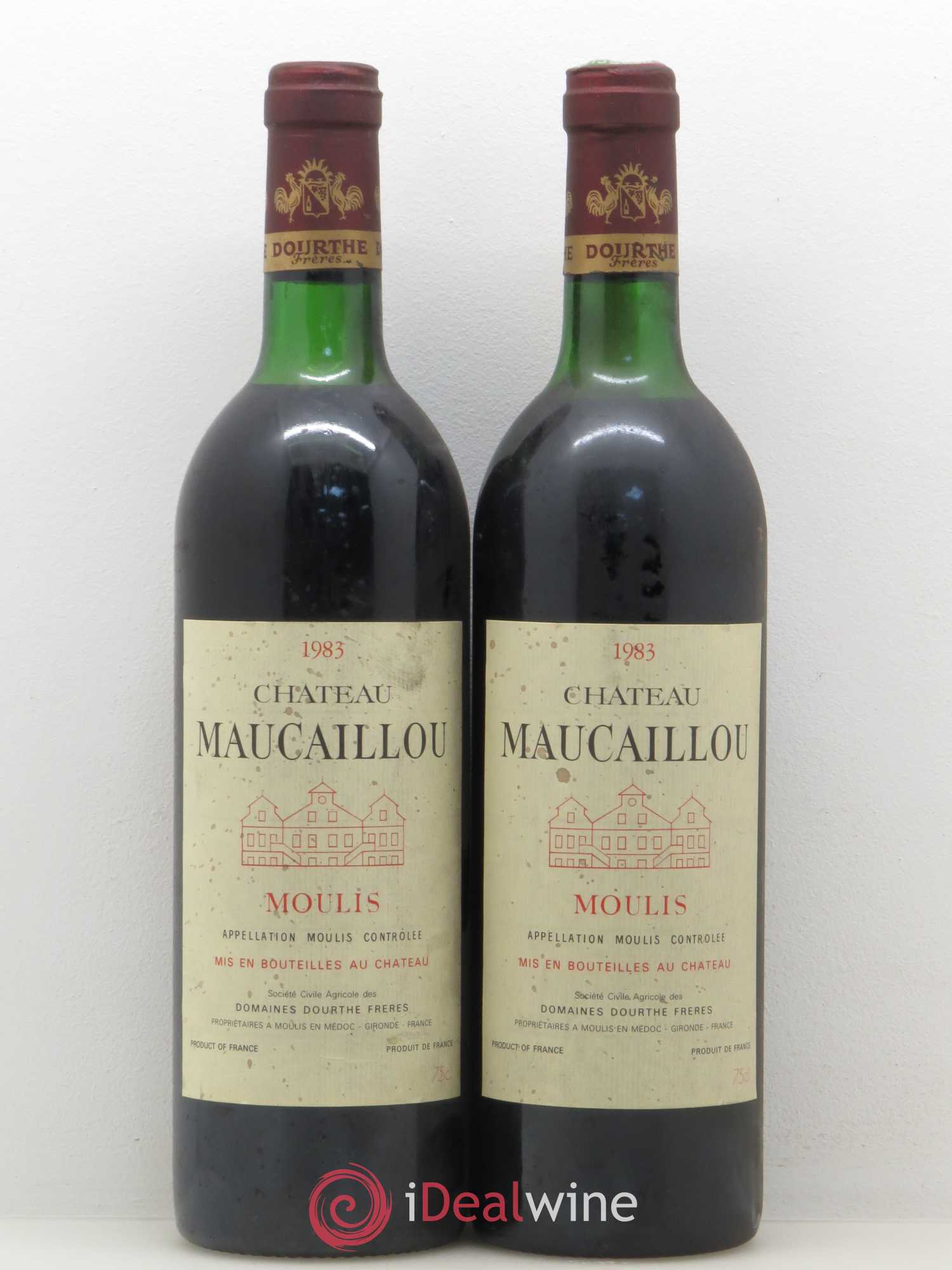 Château Maucaillou 1983 - Lot de 2 bouteilles - 0