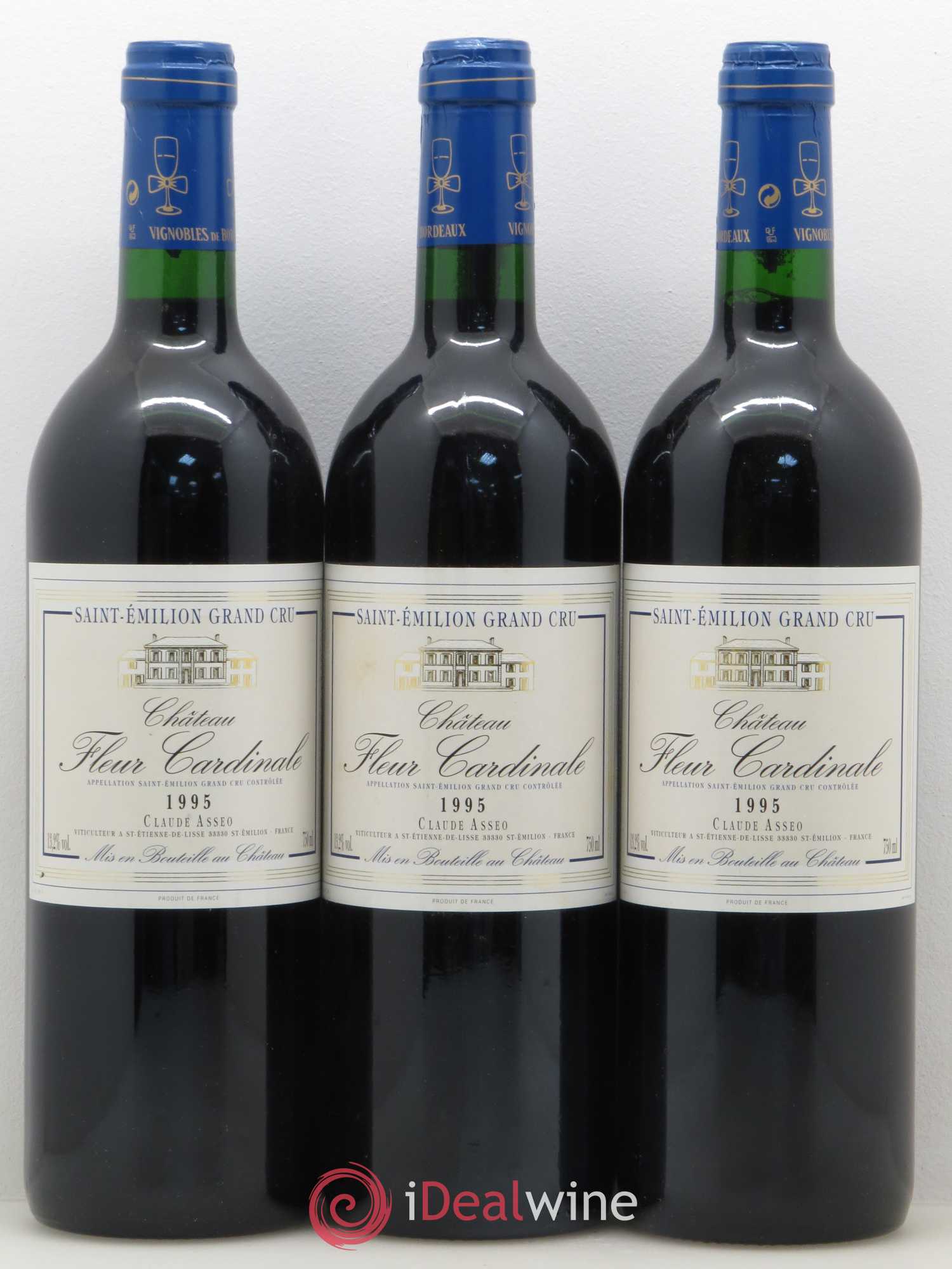 Château Fleur Cardinale Grand Cru Classé 1995 - Lot of 3 bottles - 0