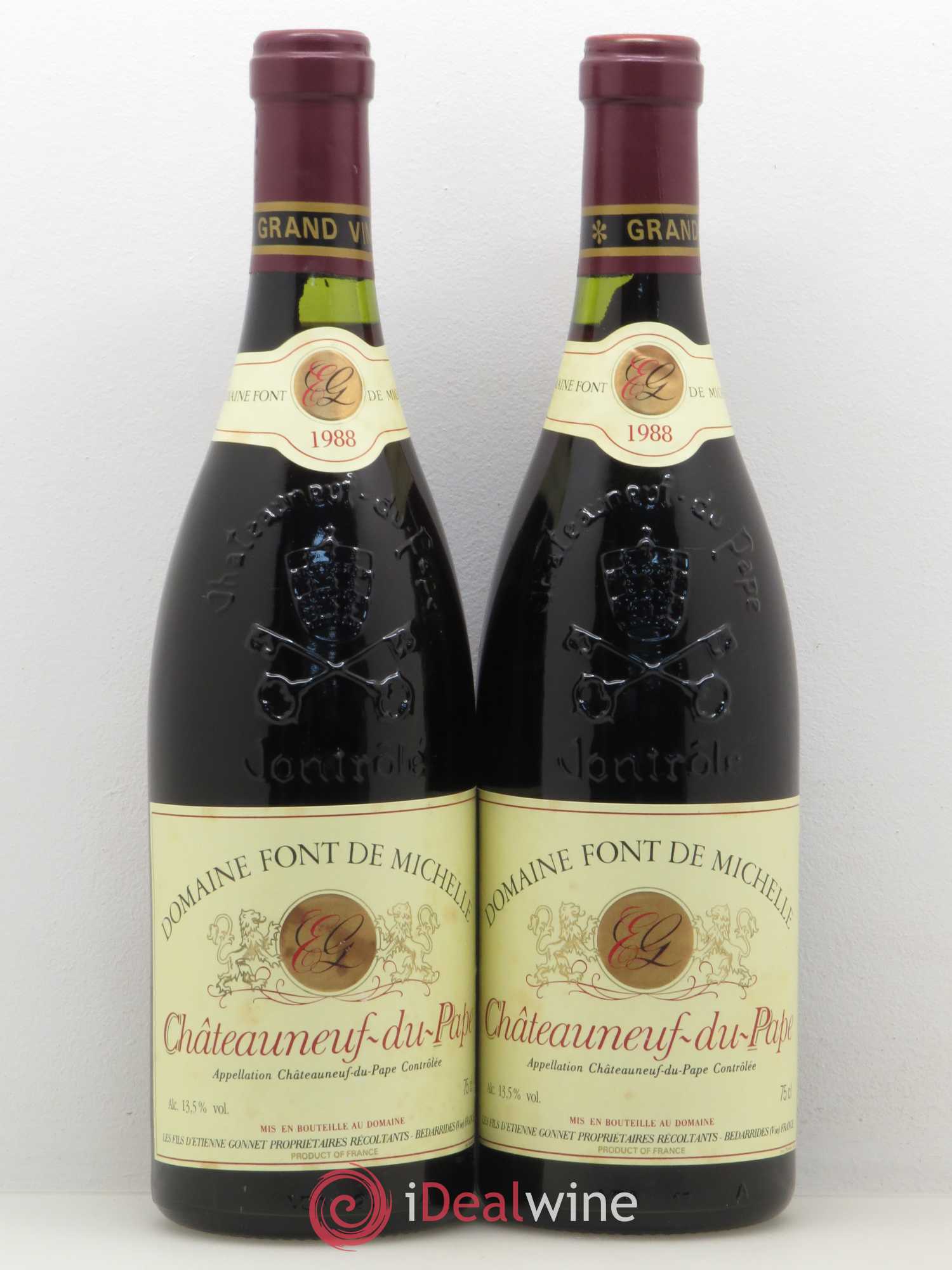 Châteauneuf-du-Pape Domaine Font de Michelle Famille Gonnet 1988 - Lot de 5 bouteilles - 2