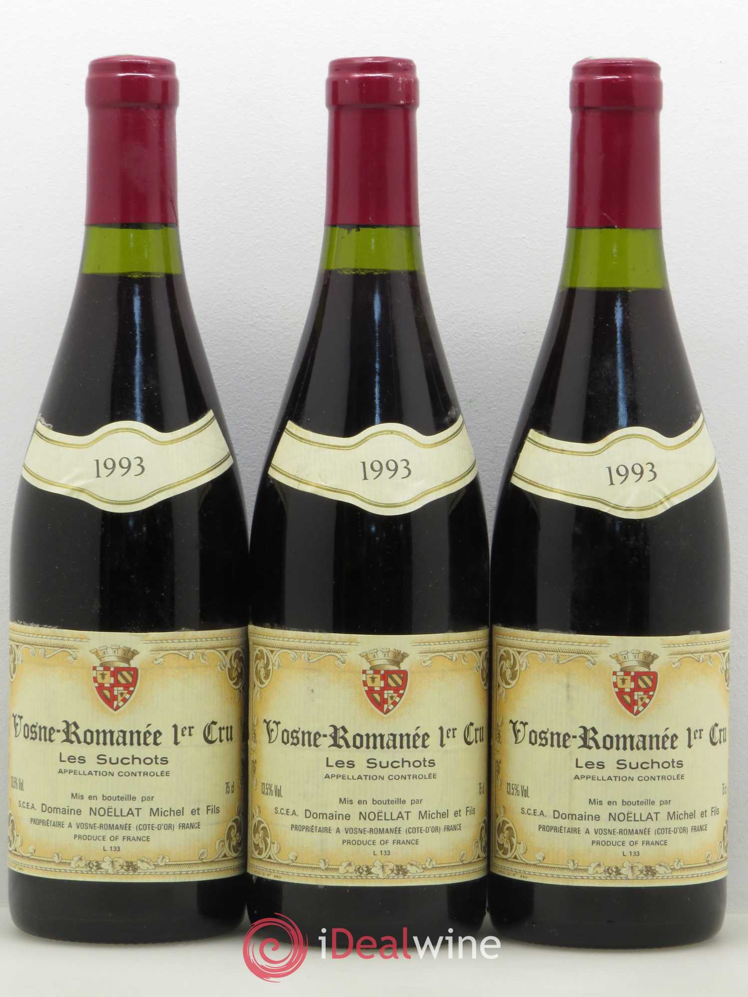 Vosne-Romanée 1er Cru Les Suchots Michel Noëllat et Fils (Domaine) 1993 - Lot de 3 bouteilles - 0