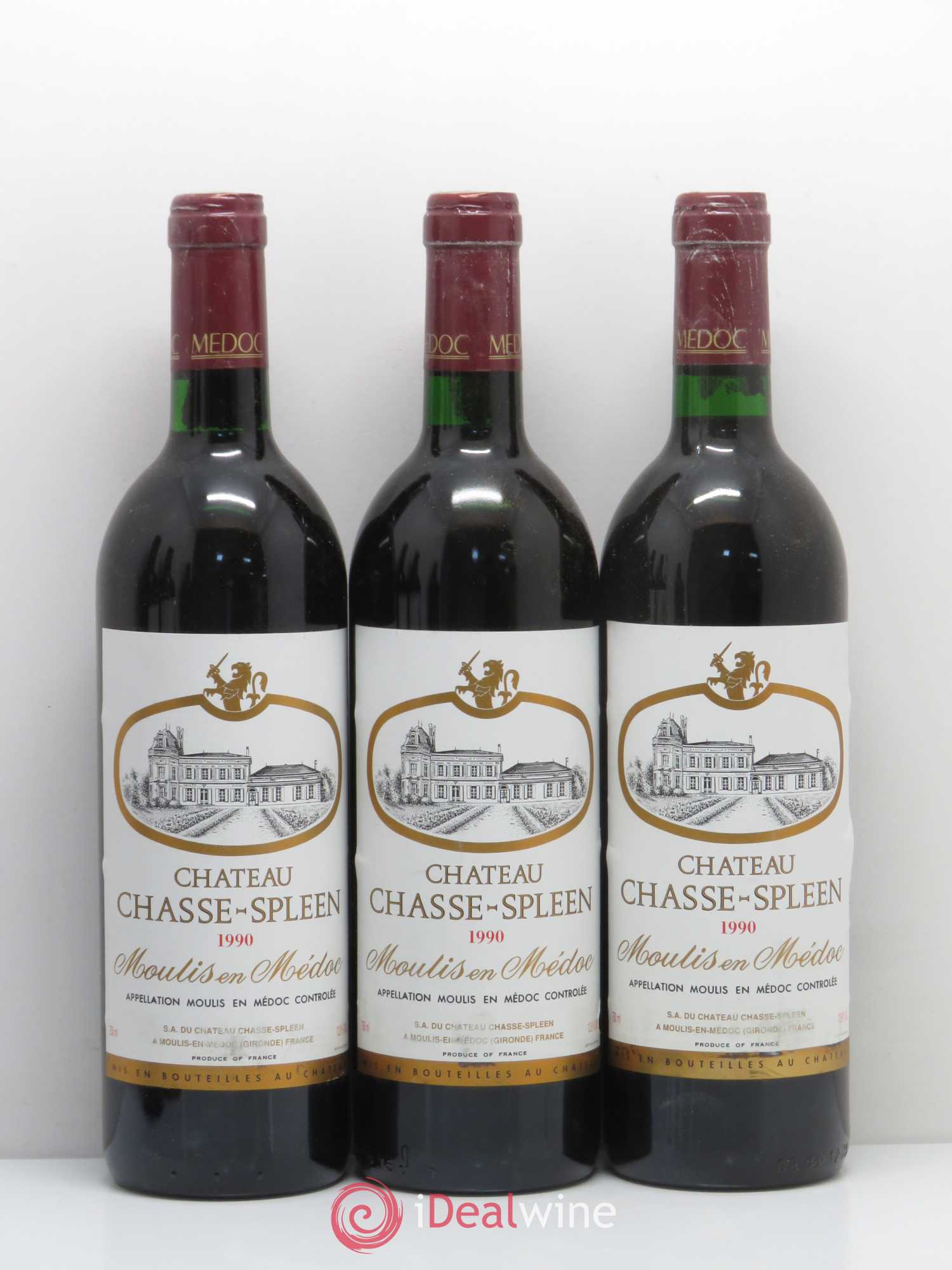 Château Chasse Spleen 1990 - Lot de 12 bouteilles - 3