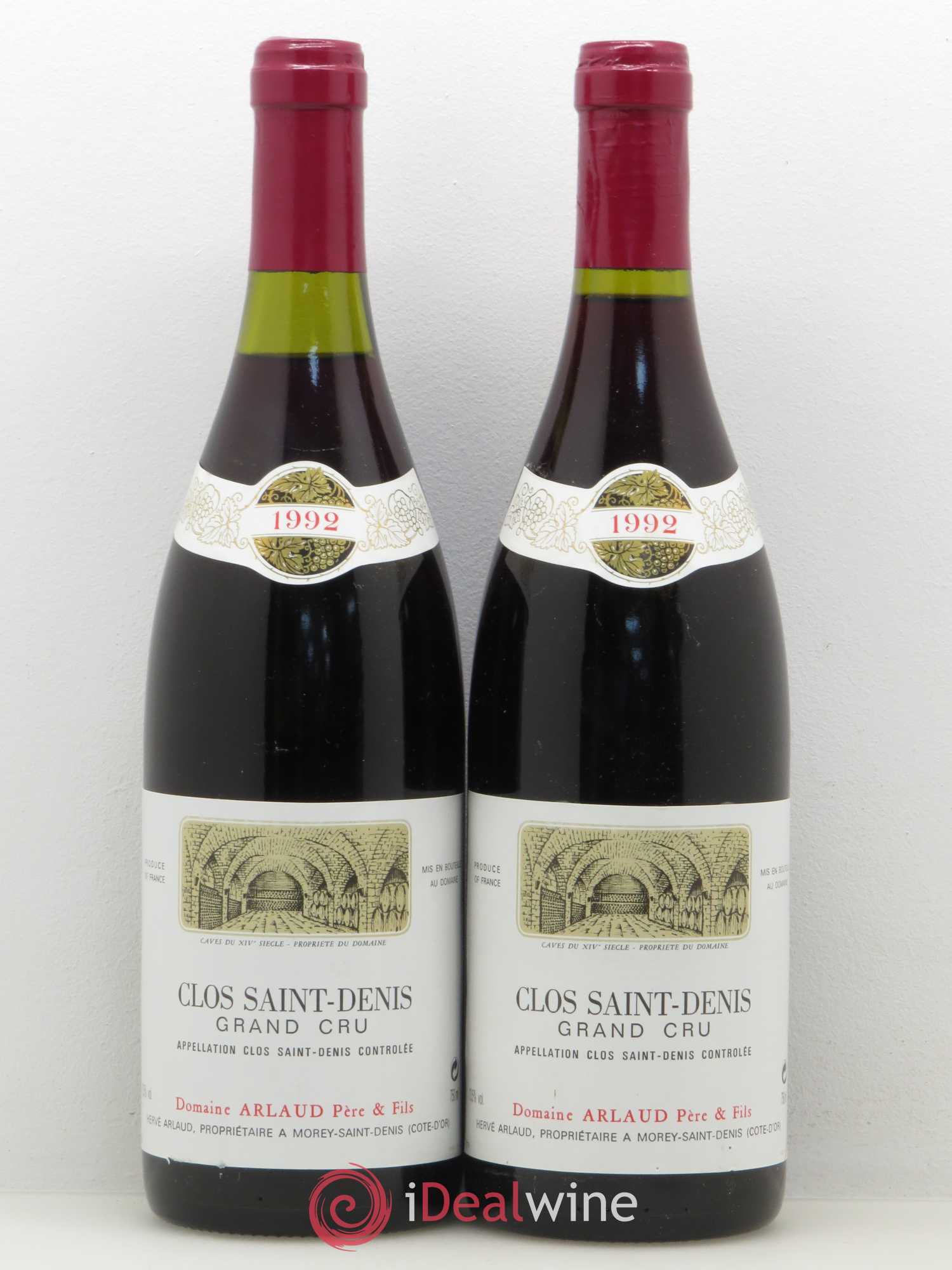 Clos Saint-Denis Grand Cru Arlaud 1992 - Lot de 2 bouteilles - 0