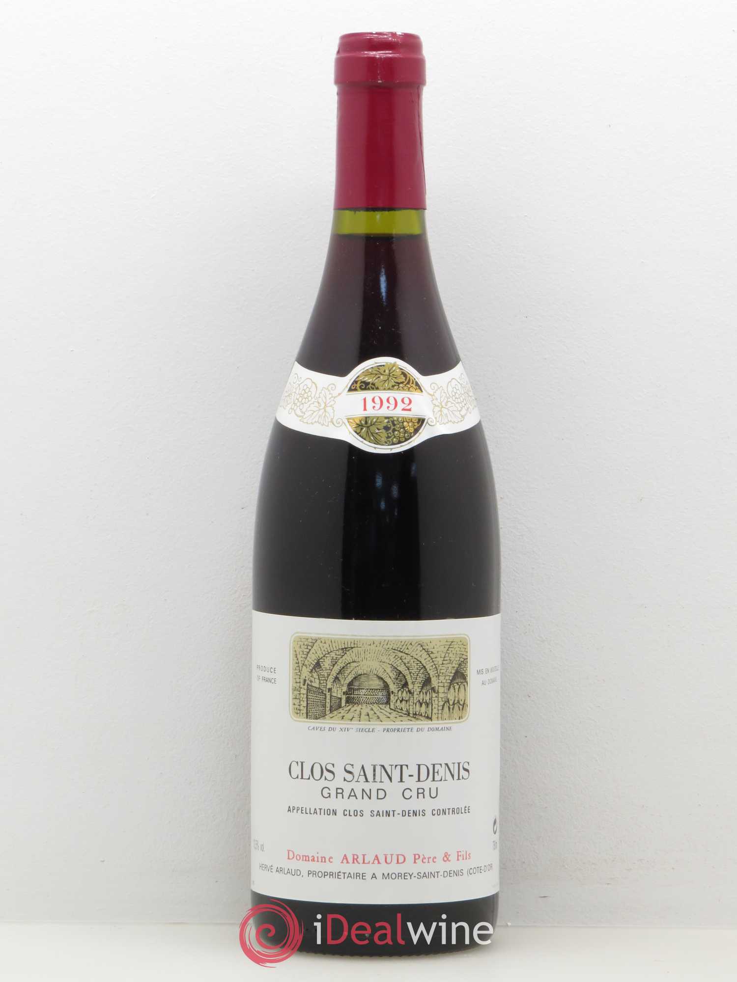 Clos Saint-Denis Grand Cru Arlaud 1992 - Lot de 1 bouteille - 0