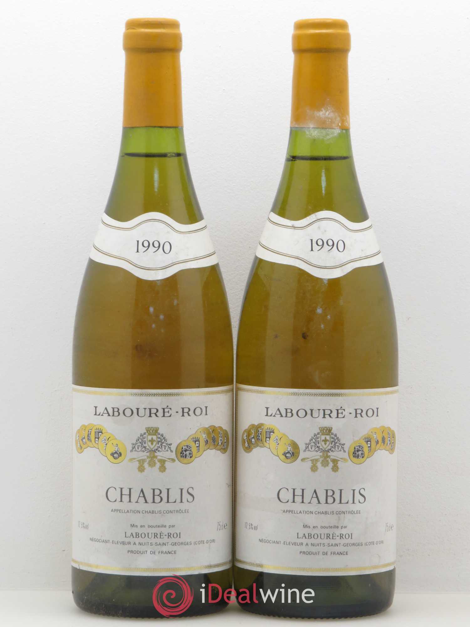 Chablis Labouré Roi 1990 - Lot de 2 bouteilles - 0
