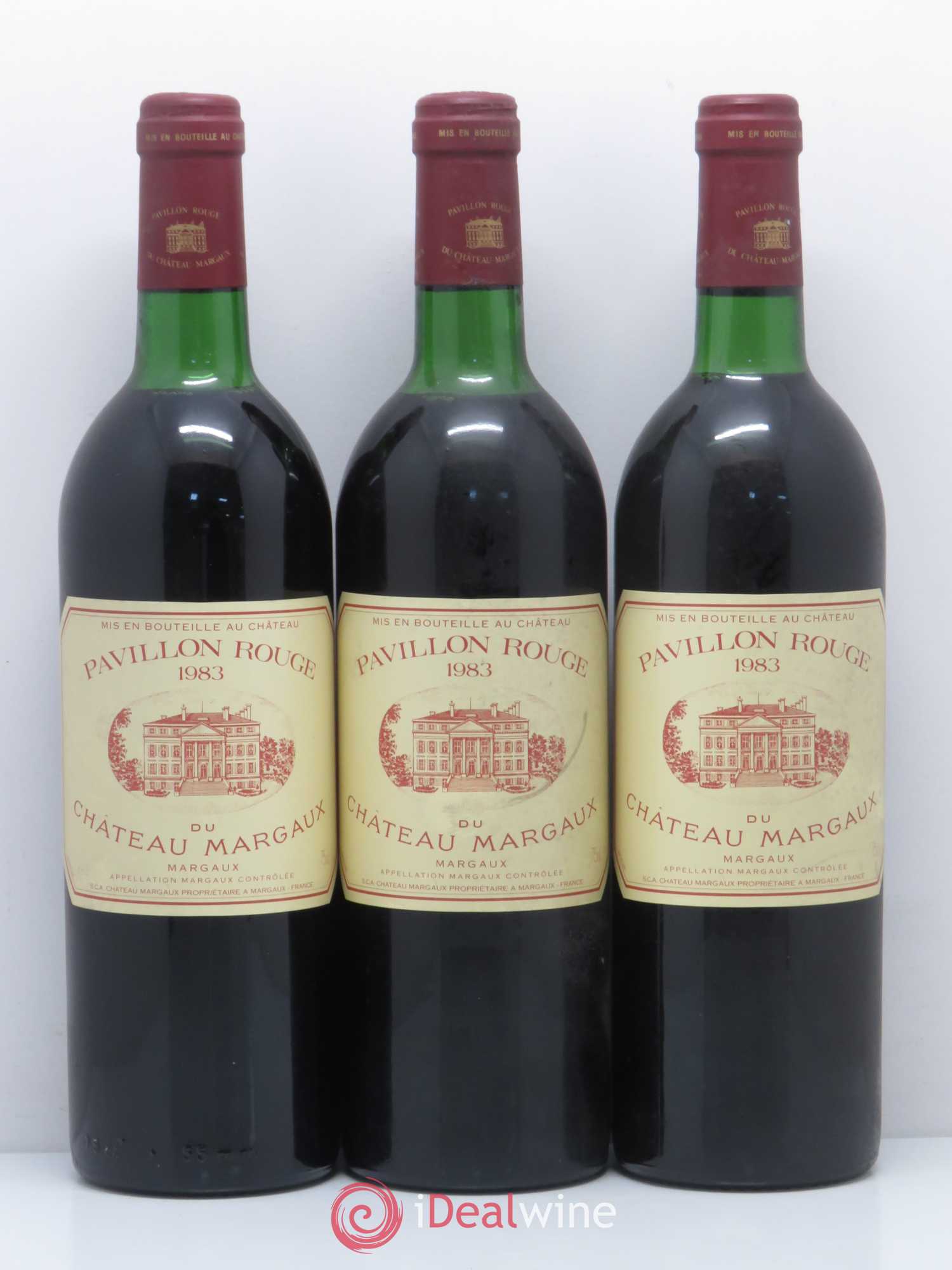 Pavillon Rouge du Château Margaux Second Vin 1983 - Lot de 3 bouteilles - 0