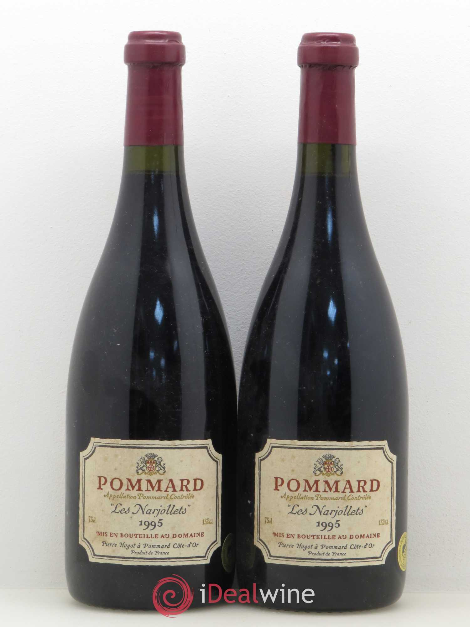 Pommard Les Narjollets Pierre Hugot (no reserve) 1995 - Lot of 2 bottles - 0