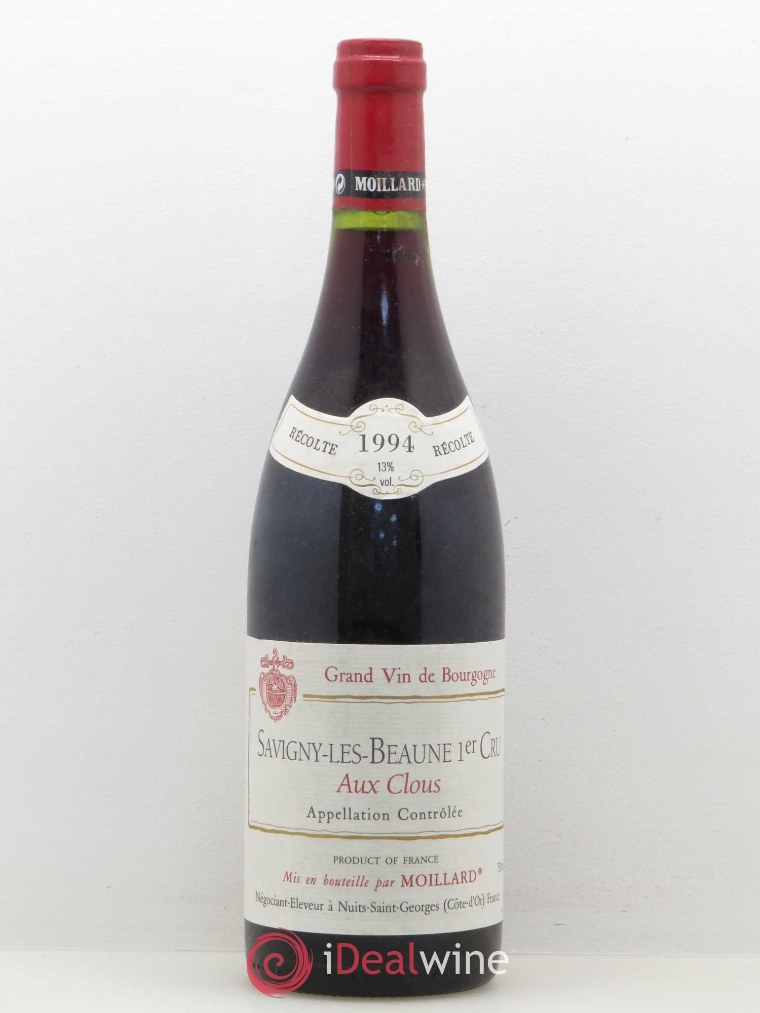 Savigny-lès-Beaune 1er Cru Aux Clous Moillard 1994 - Lot de 1 bouteille - 0