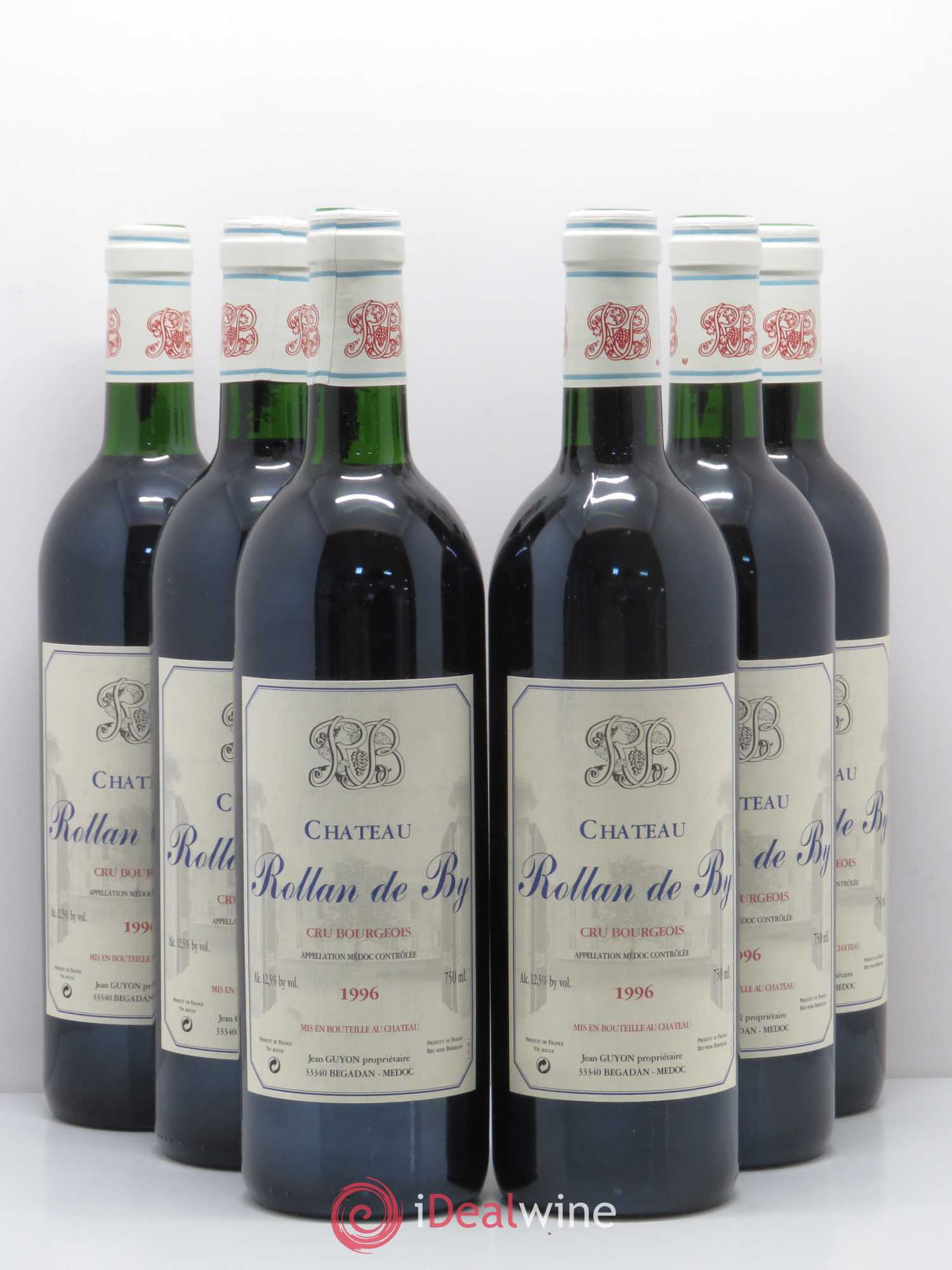 Château Rollan de By Cru Bourgeois 1996 - Lot de 6 bouteilles - 0
