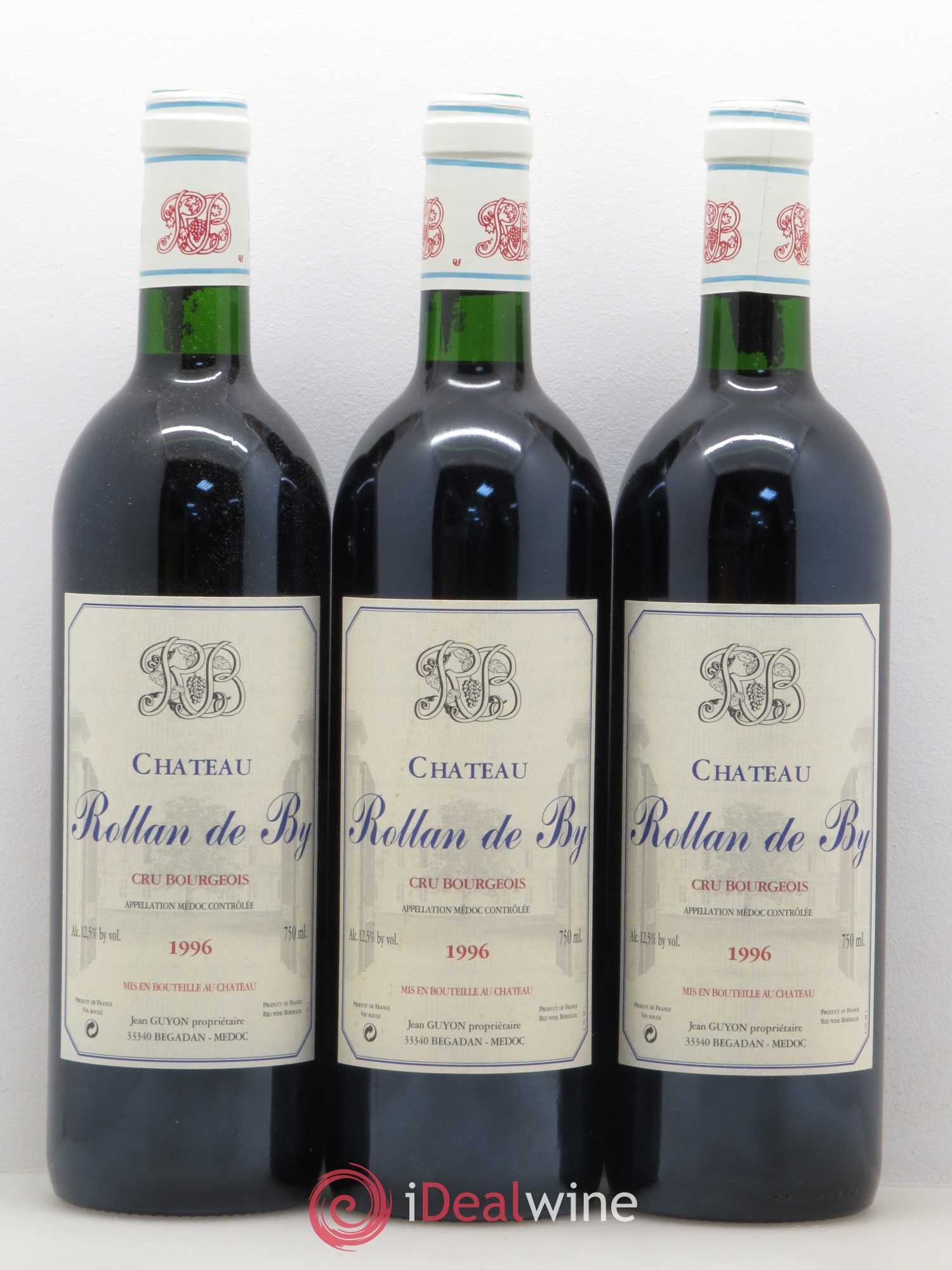 Château Rollan de By Cru Bourgeois 1996 - Lot de 12 bouteilles - 1