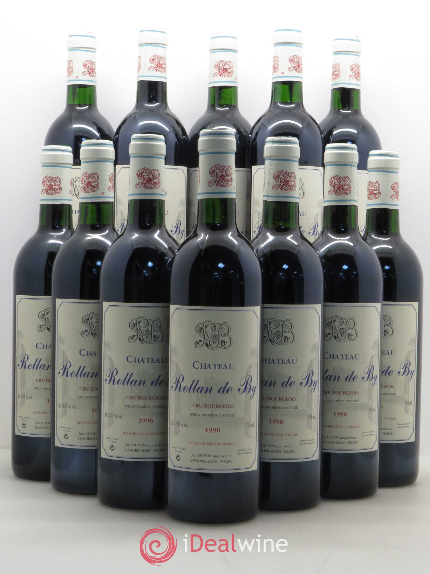 Château Rollan de By Cru Bourgeois 1996 - Lot de 12 bouteilles - 0