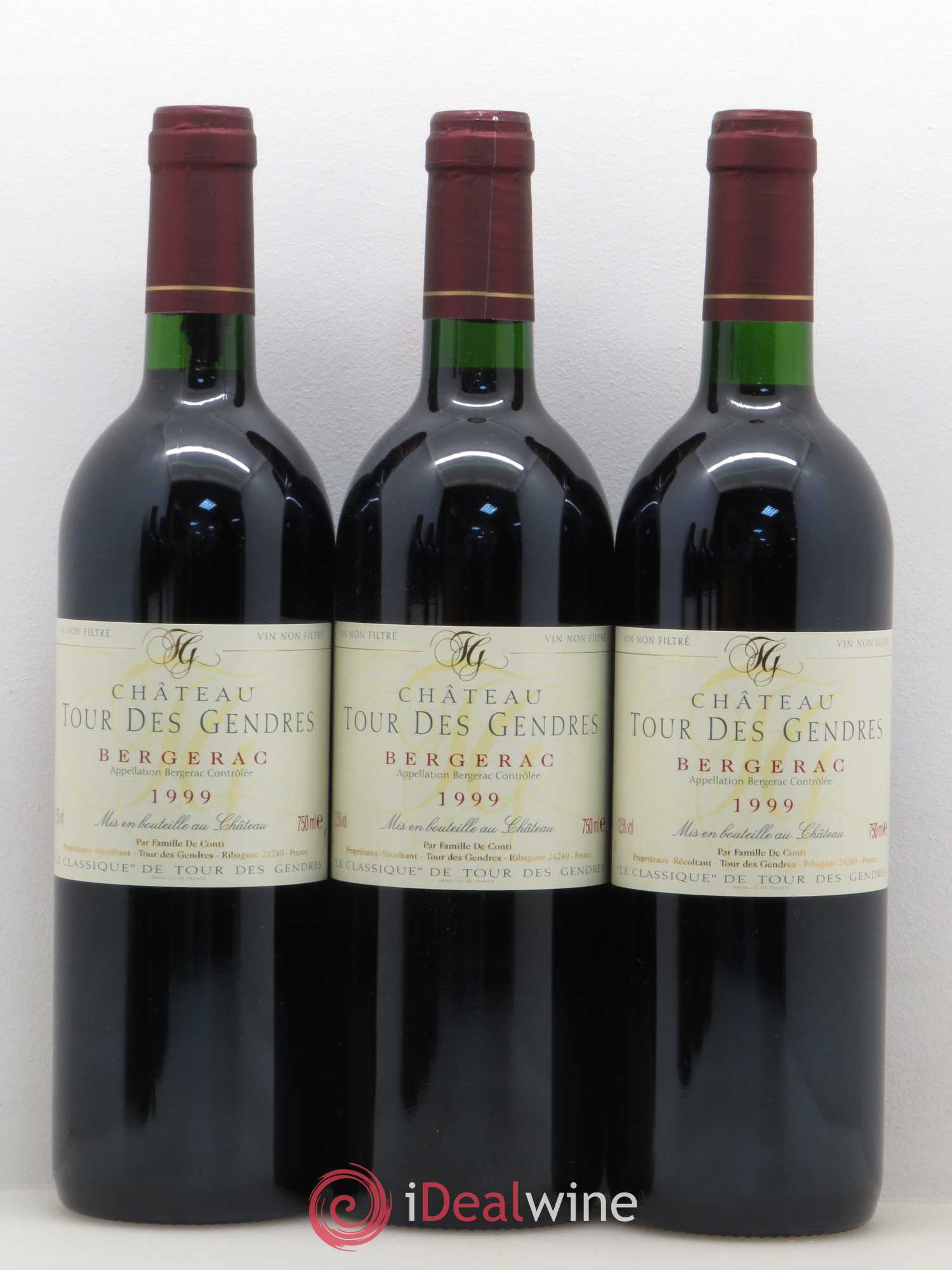 Bergerac Château Tour des Gendres 1999 - Posten von 6 Flaschen - 1