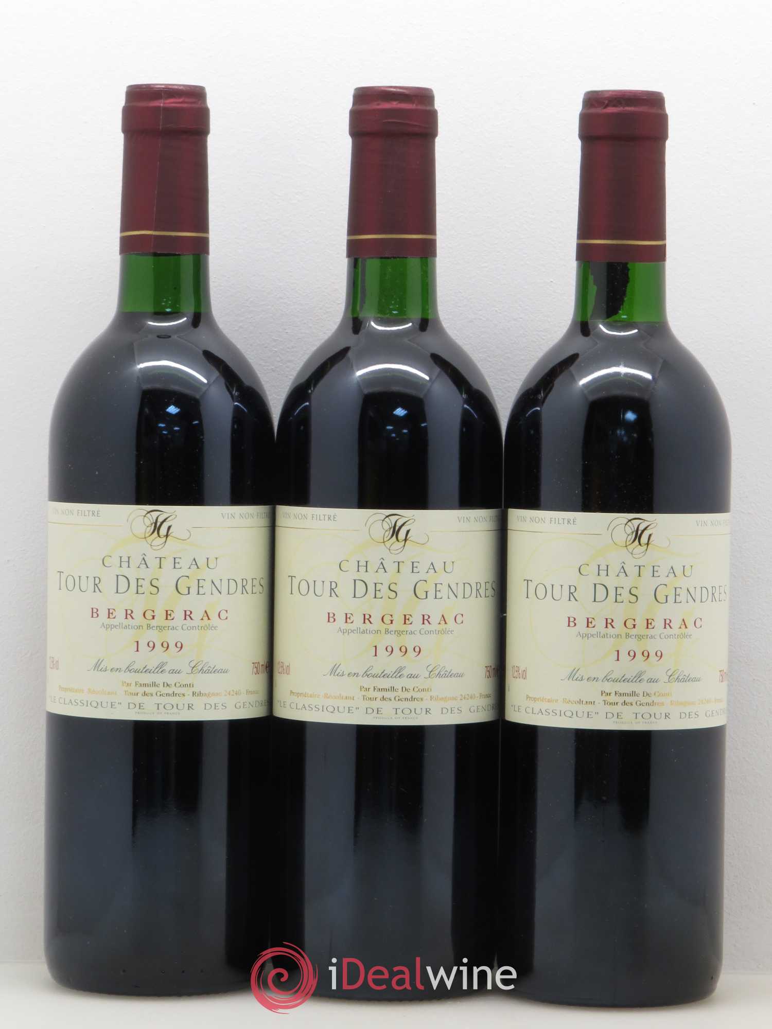Bergerac Château Tour des Gendres 1999 - Posten von 6 Flaschen - 2