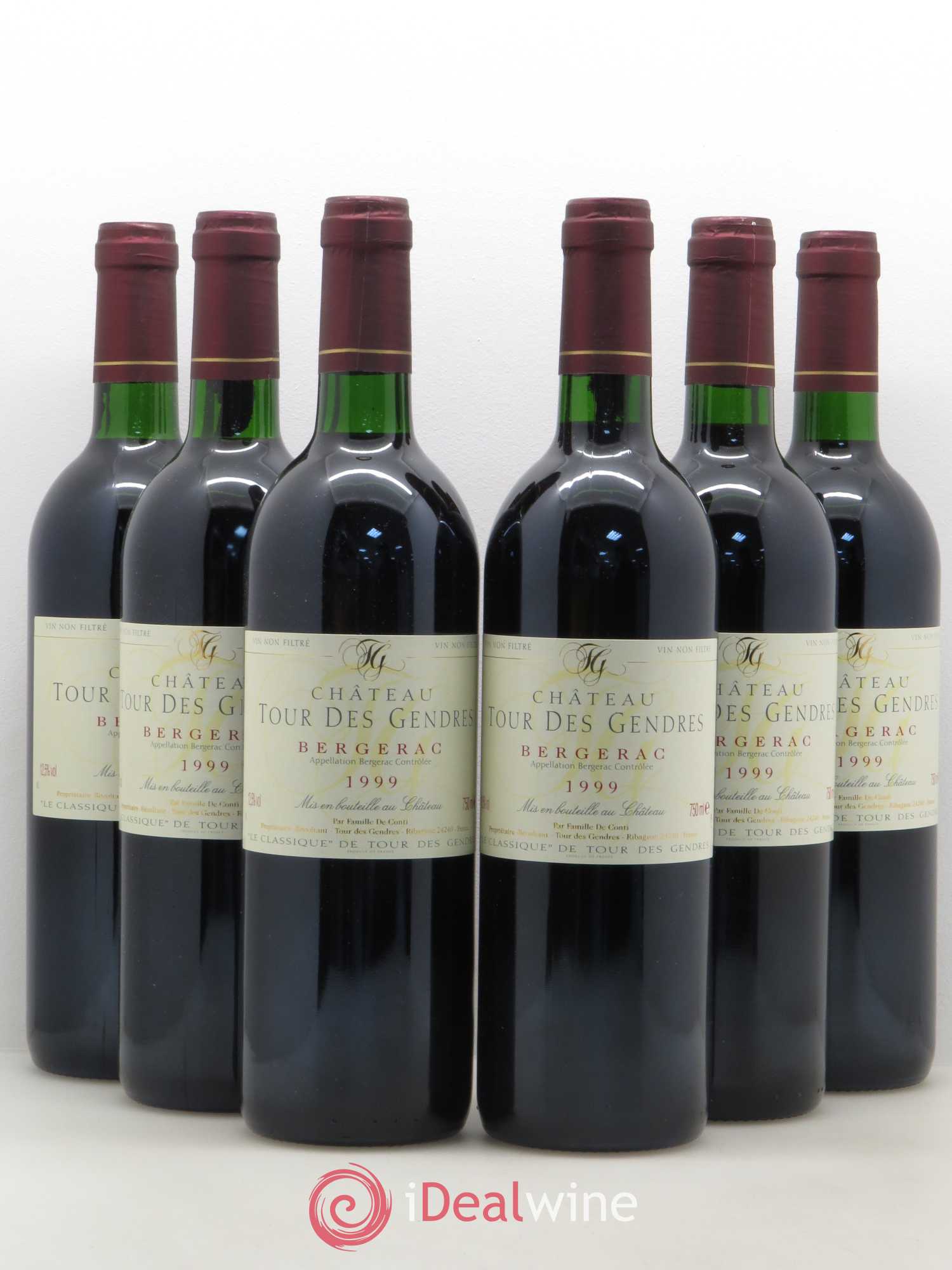 Bergerac Château Tour des Gendres 1999 - Posten von 6 Flaschen - 0