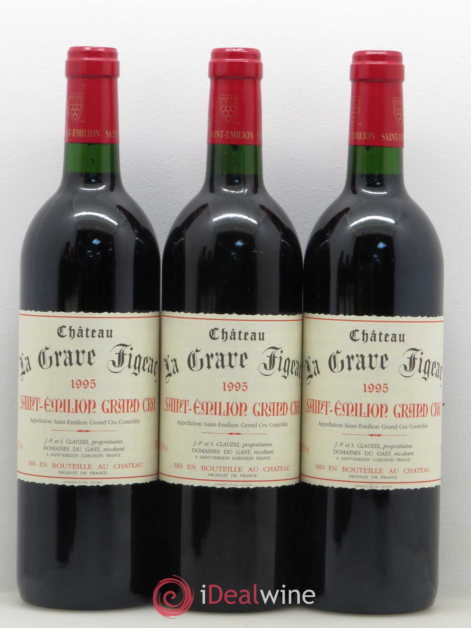 Saint-Émilion La Grave Figeac 1999 - Posten von 6 Flaschen - 1