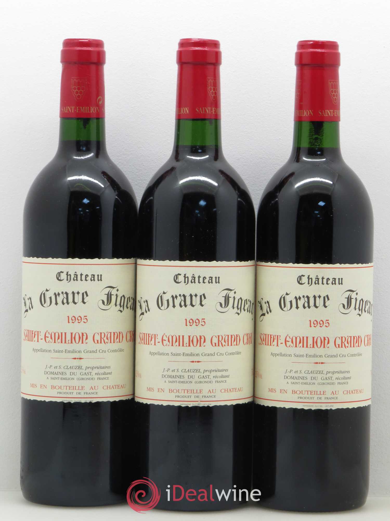 Saint-Émilion La Grave Figeac 1999 - Posten von 6 Flaschen - 2