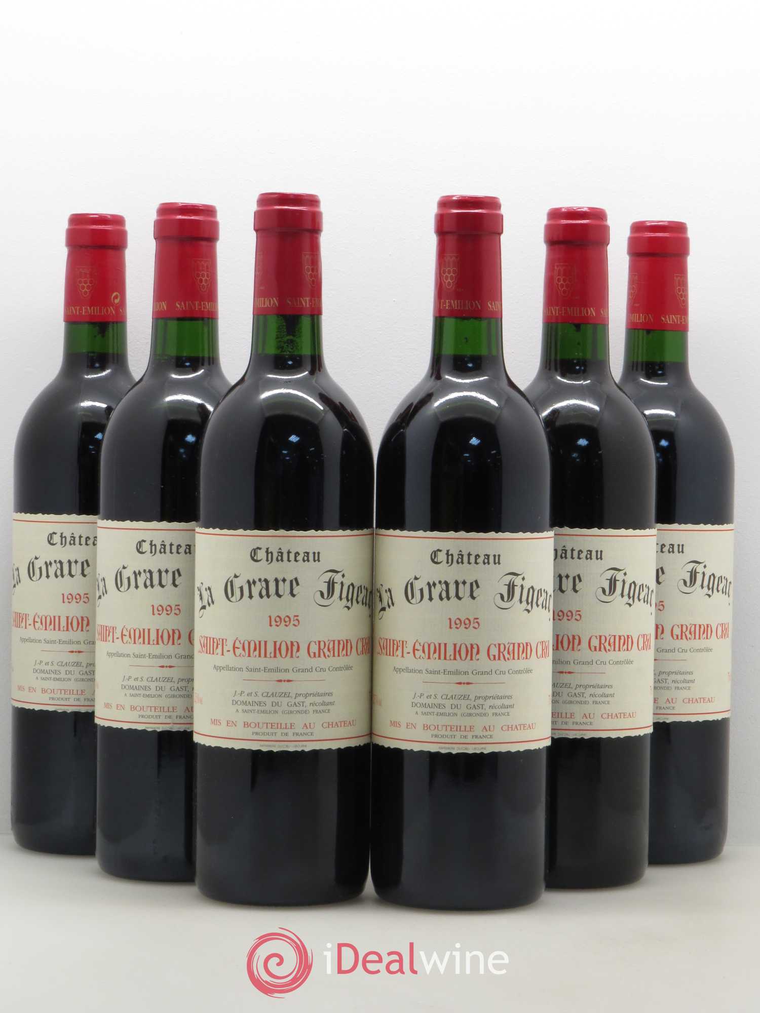 Saint-Émilion La Grave Figeac 1999 - Posten von 6 Flaschen - 0