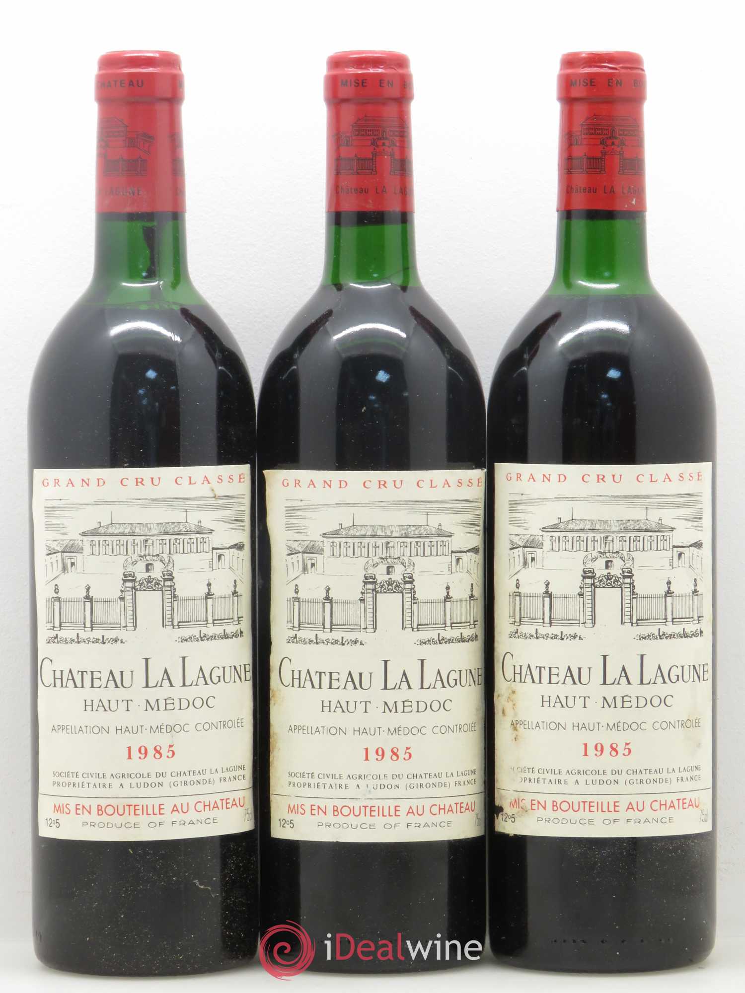 Château la Lagune 3ème Grand Cru Classé 1985 - Lot de 3 bouteilles - 0