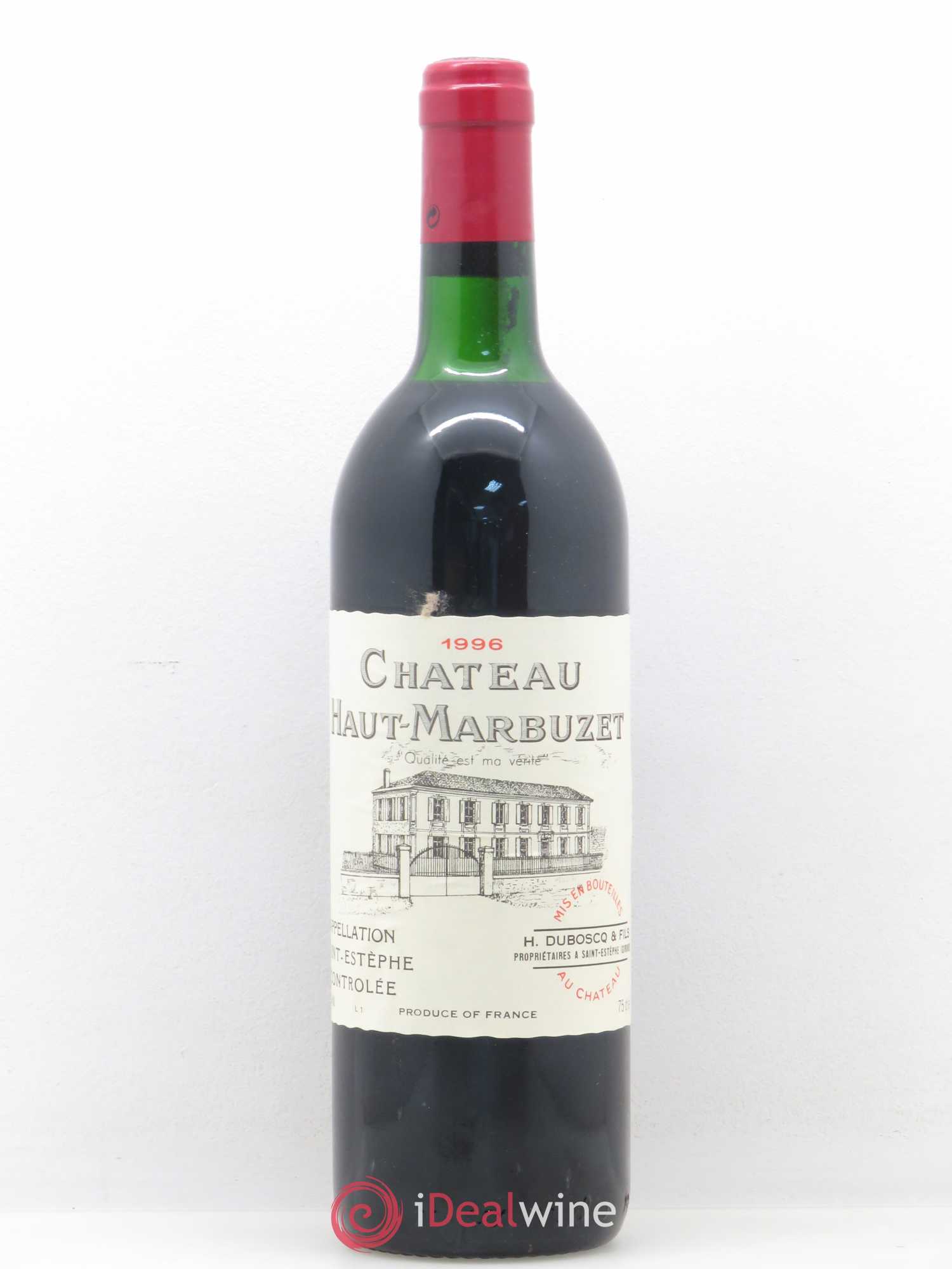 Château Haut Marbuzet 1996 - Lot de 1 bouteille - 0