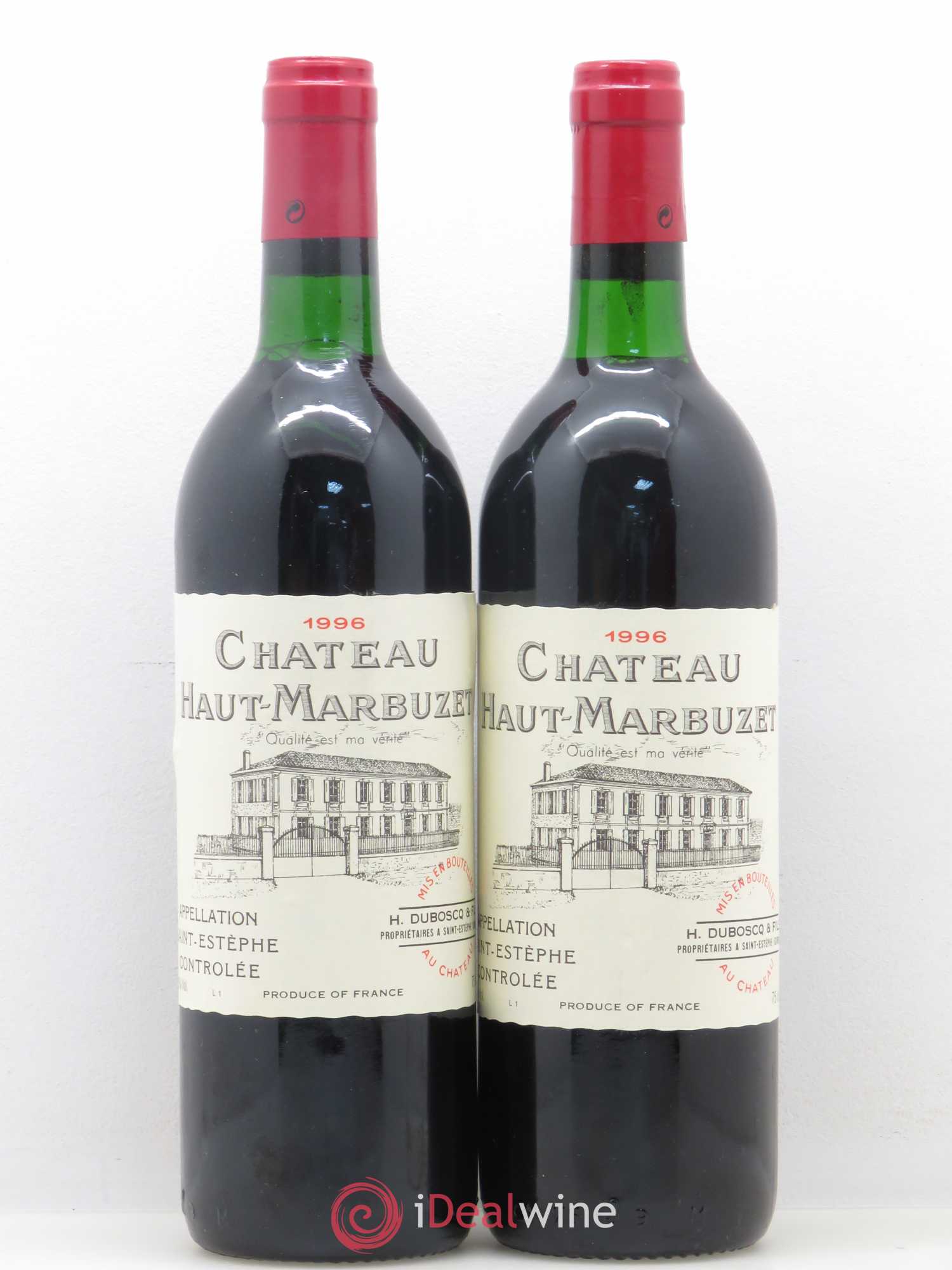 Château Haut Marbuzet 1996 - Lot de 2 bouteilles - 0
