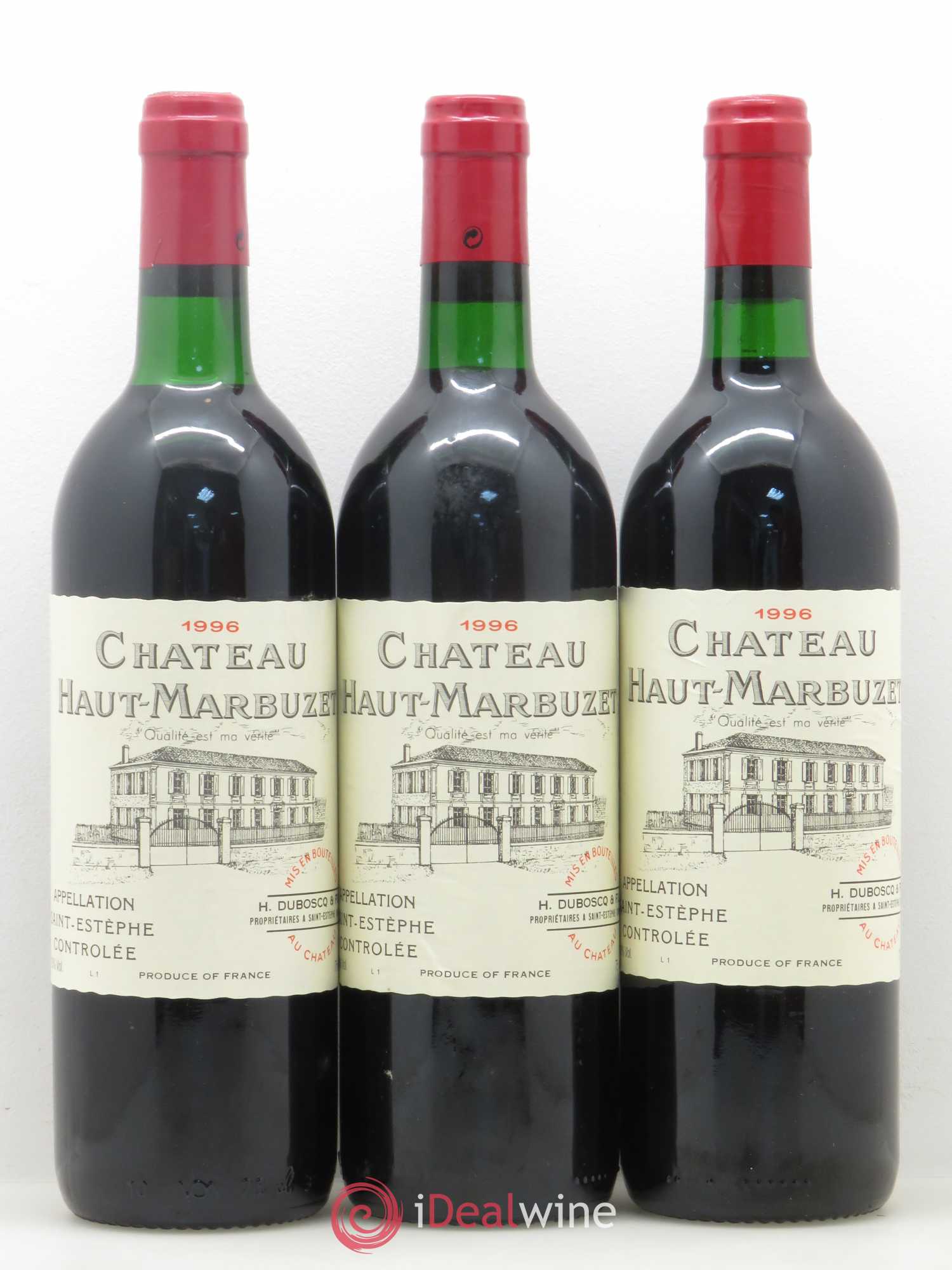Château Haut Marbuzet 1996 - Lot de 6 bouteilles - 2