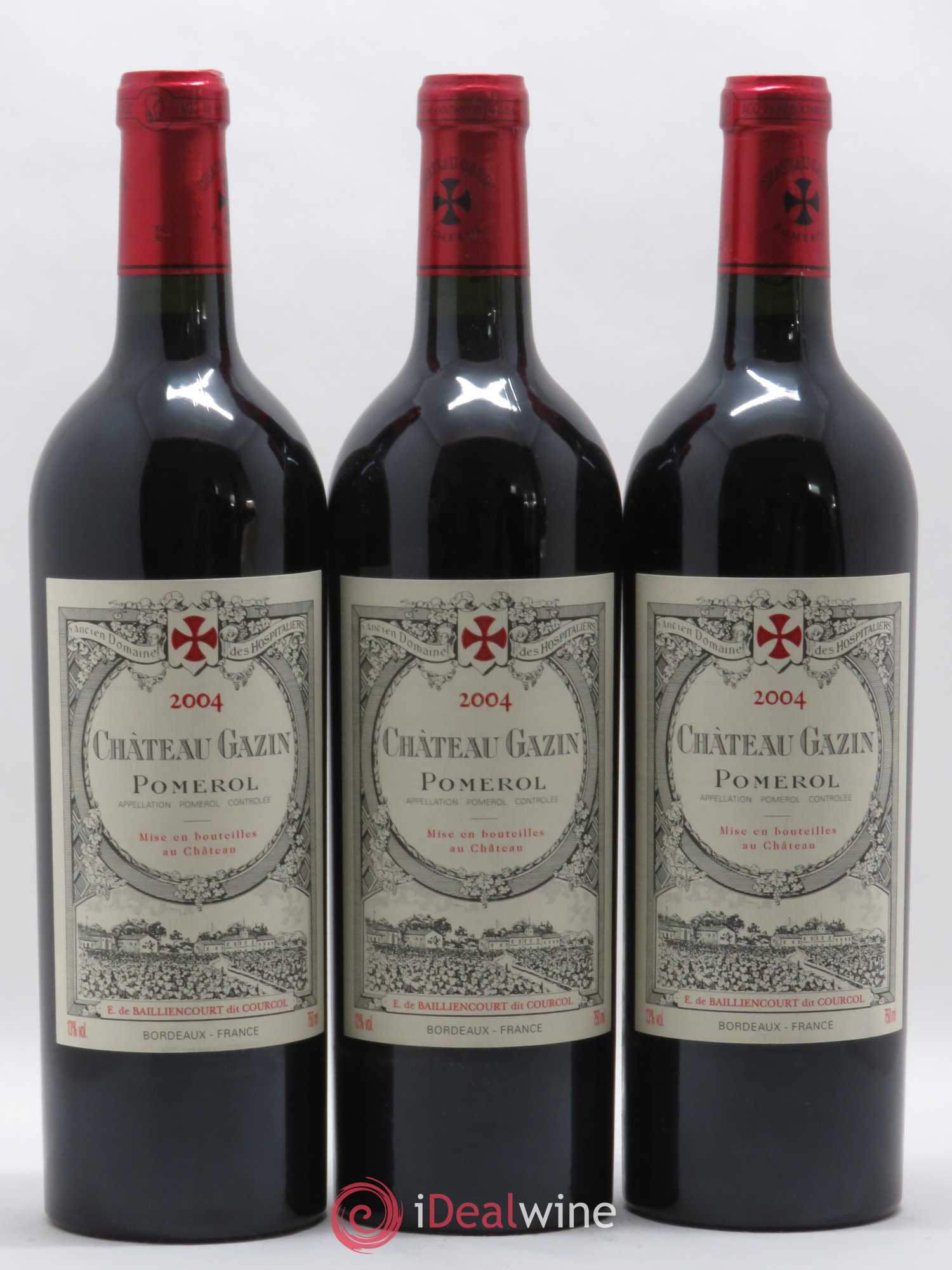 Château Gazin 2004 - Lot de 3 bouteilles - 0