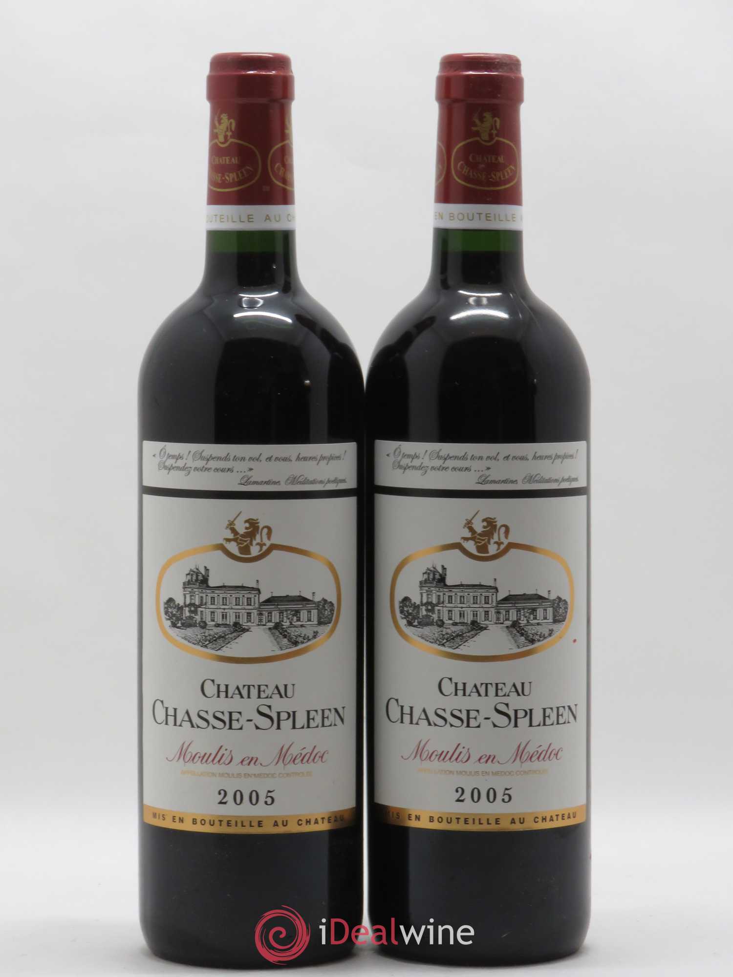 Château Chasse Spleen 2005 - Lot de 2 bouteilles - 0